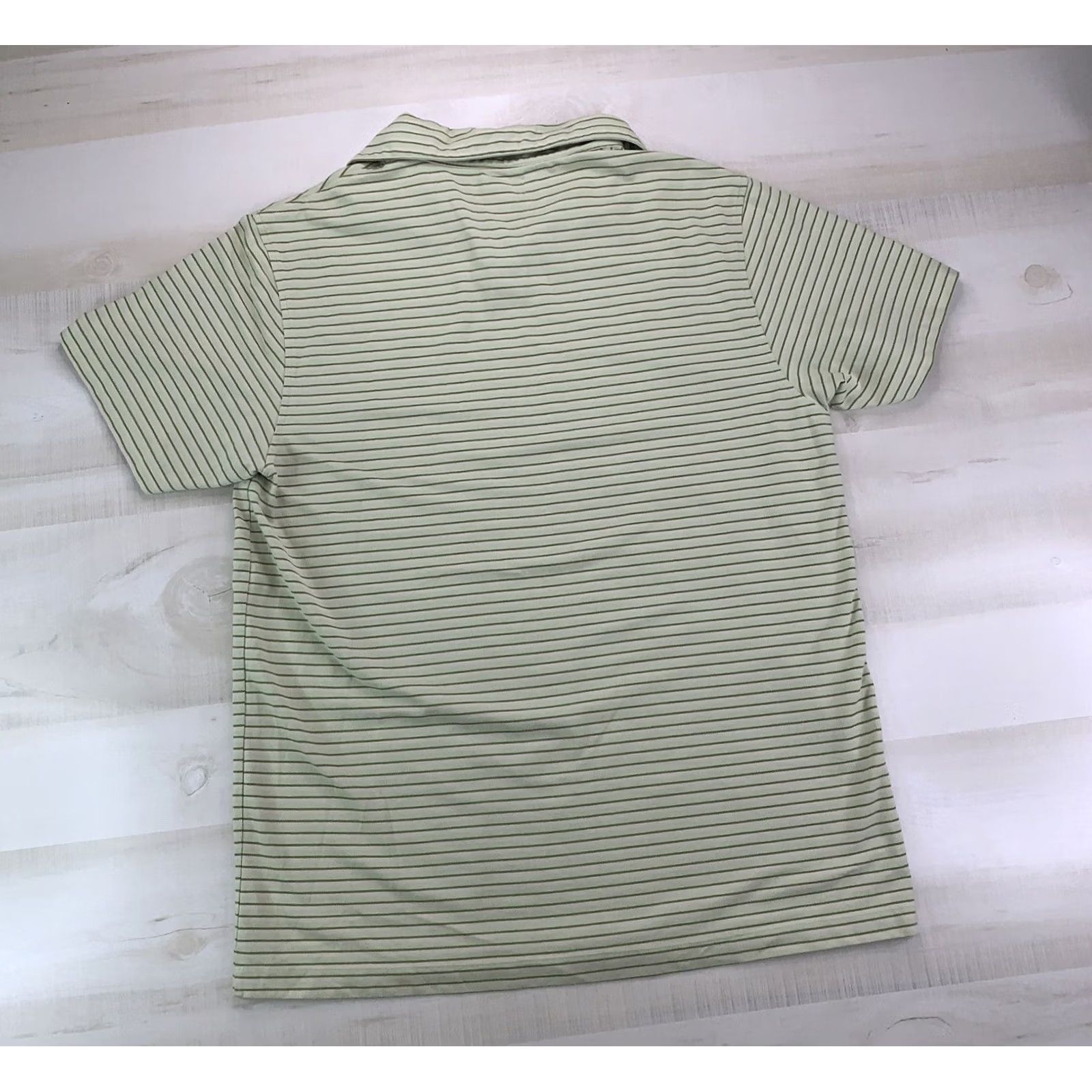 Banana Republic Banana Republic Polo Shirt Mens XL Green Stripe Stretch Wool Cotton Blend Casual Shirt Rugby Style Polo Mens XL Green Stripe Polo Shirt Size US XL / EU 56 / 4 - 7 Thumbnail