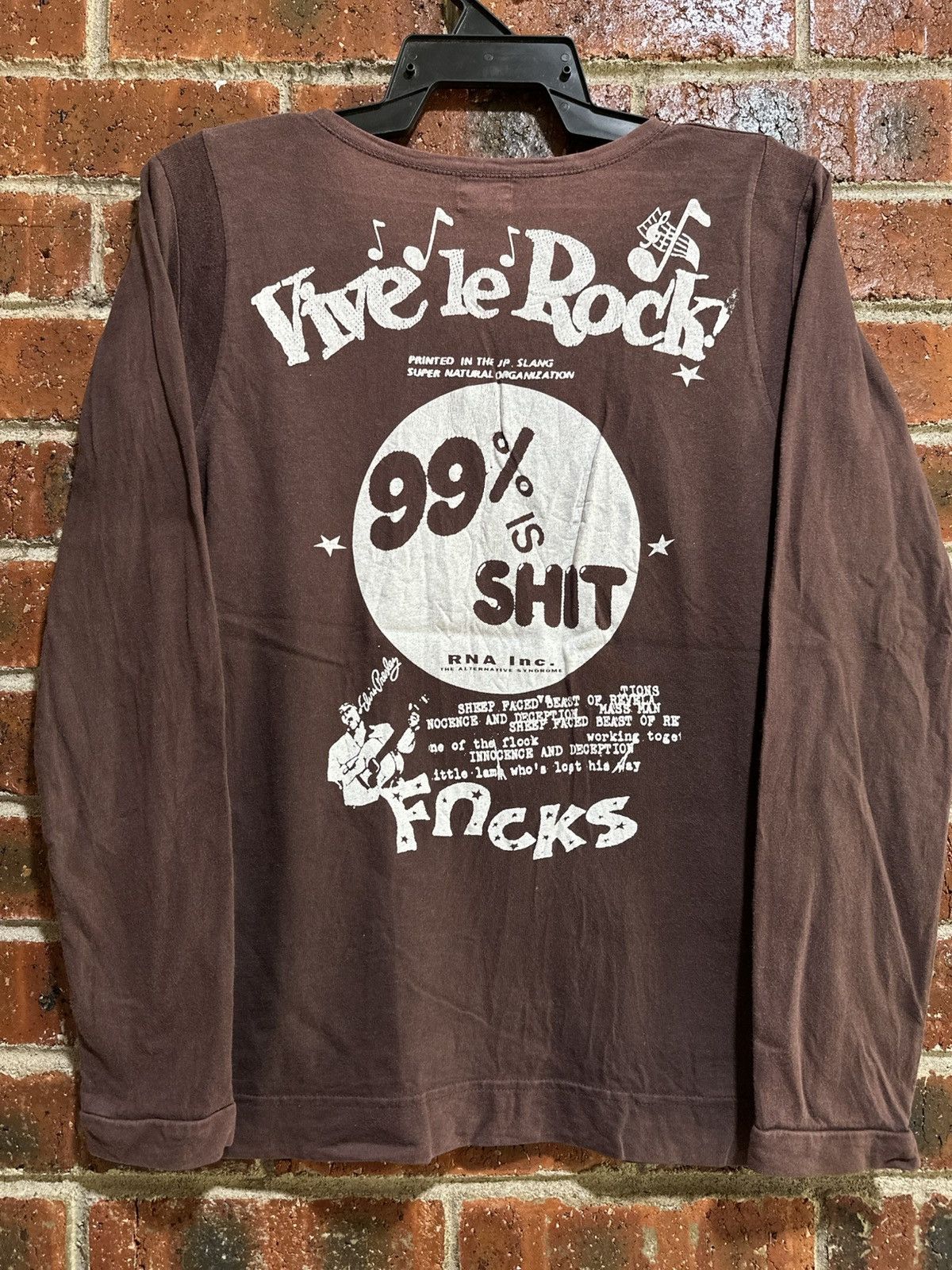 If Six Was Nine Vintage RNA Dance Night Long Sleeve Faded Tee Size S / US 4 / IT 40 - 7 Thumbnail