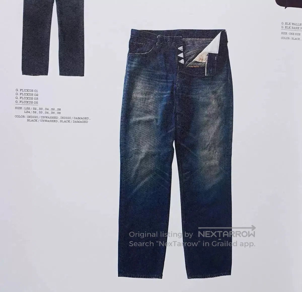 Visvim Visvim Fluxus Denim 01 Indigo Pants. Size US 36 / EU 52 - 7 Thumbnail