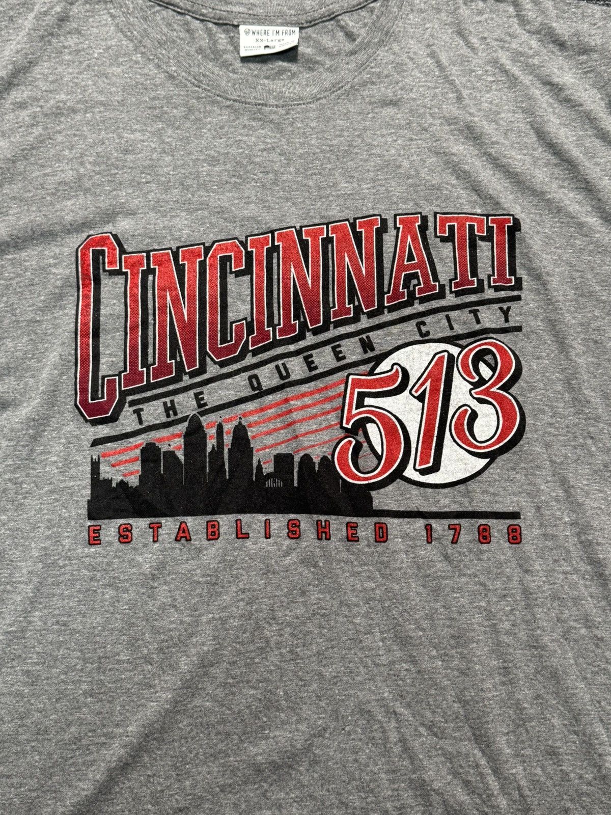 Other Cincinnati 513 Skyline Graphic Tee XXL Made In USA T-Shirt Size US XXL / EU 58 / 5 - 2 Thumbnail