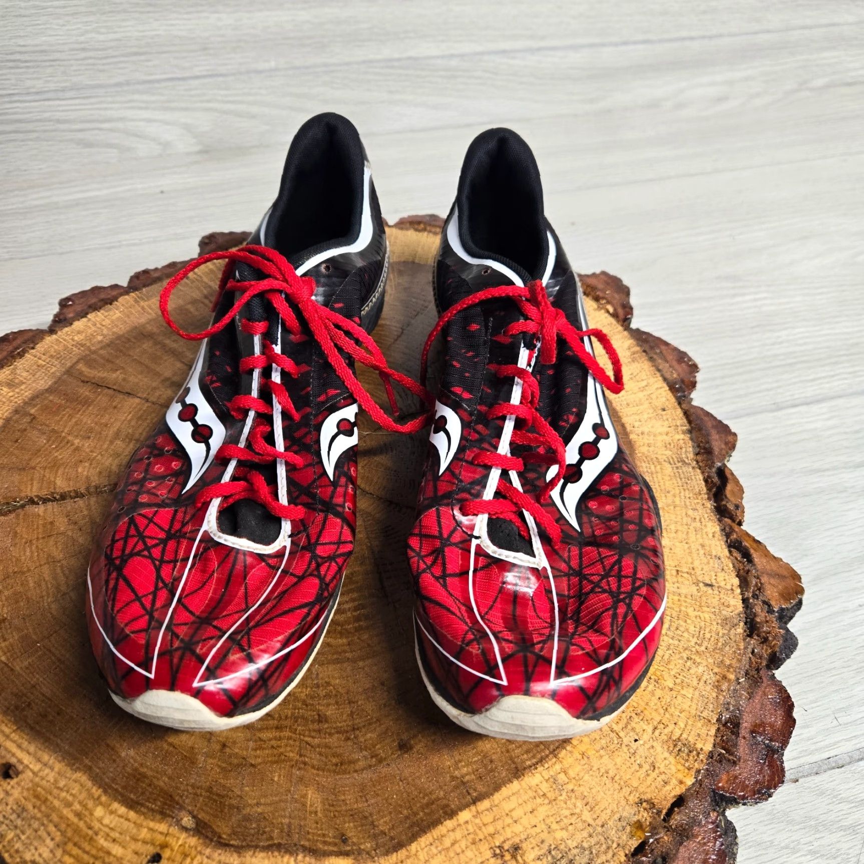 Saucony Saucony Shay XC3 Spike Red Black White Track Cross Country 20152-1 Adult Mens 10 Shoes Sneakers Cross Size US 10 / EU 43 - 3 Thumbnail