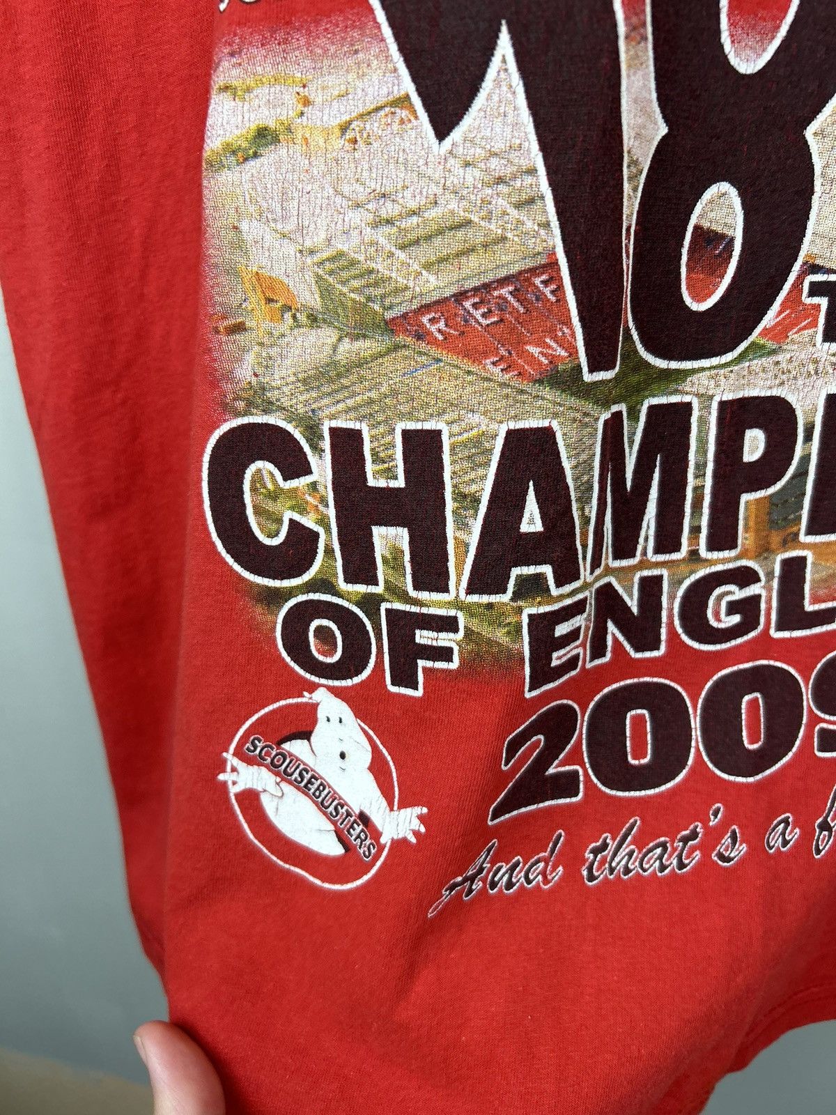 Vintage Vintage 00s Manchester United Champions of England 2009 Tee Size US L / EU 52-54 / 3 - 9 Thumbnail
