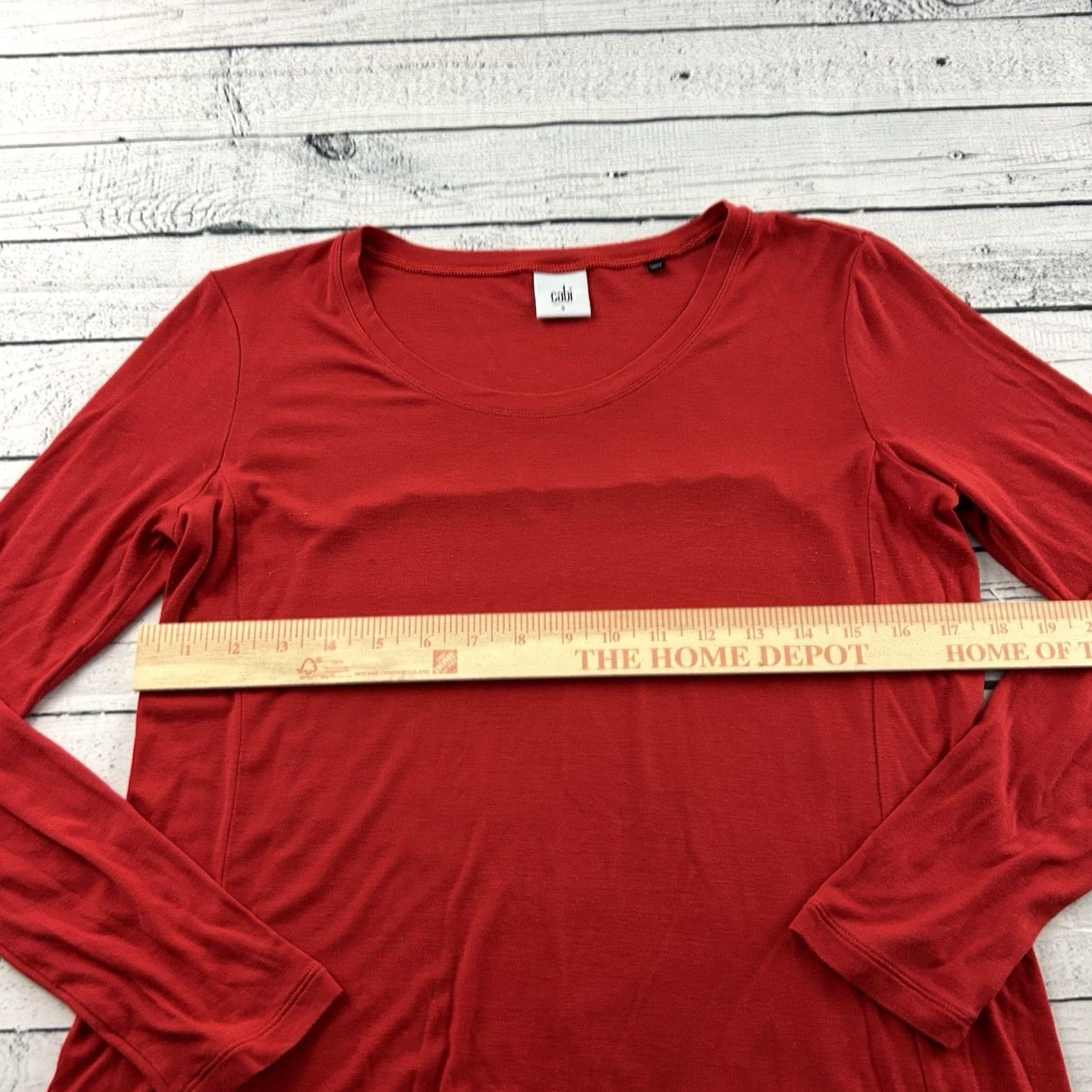 Vintage Cabi Blouse Long Sleeve Solid Casual Top Women's S Red Size S / US 4 / IT 40 - 5 Thumbnail