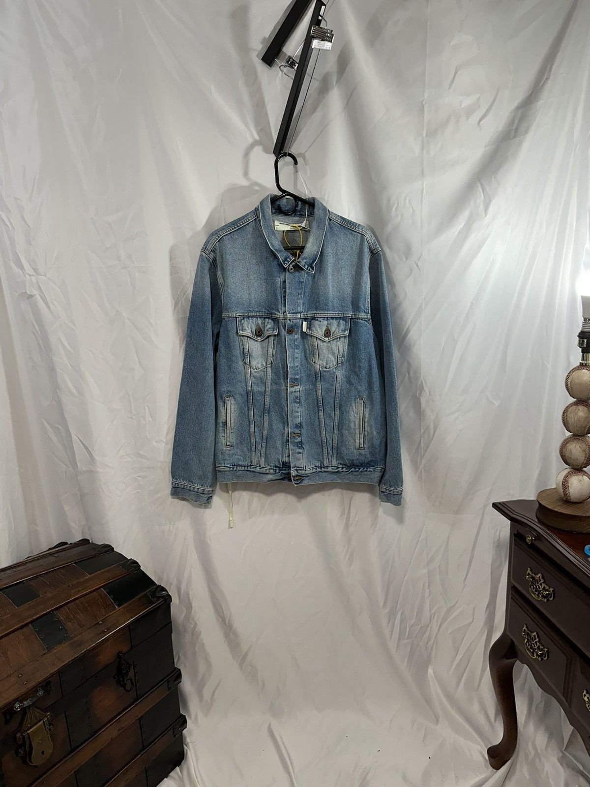 Off-White Off-White Denim Jacket Size US XL / EU 56 / 4 - 1 Thumbnail