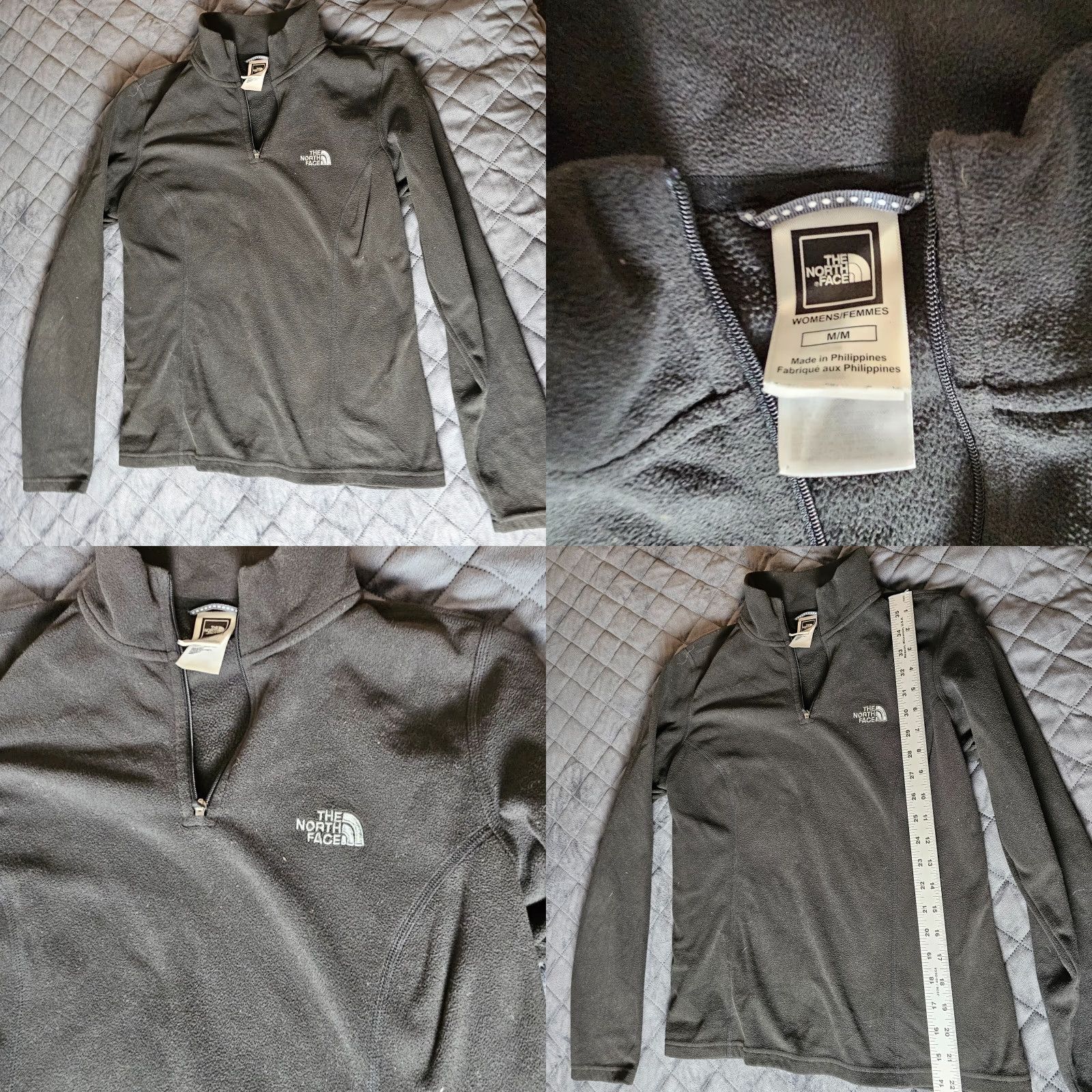 The North Face The North Face Sweatshirt Pullover 1/4 Zip Fleece Long Sleeve Women M Black Regular Size The North Face Mens Women Size M / US 6-8 / IT 42-44 - 8 Thumbnail
