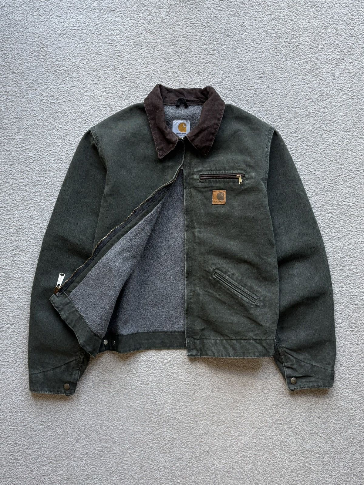 Carhartt × Vintage Vintage 2007 Carhartt 'J97 MOS' Blanket-Lined Detroit Jacket Size US S / EU 44-46 / 1 - 6 Thumbnail