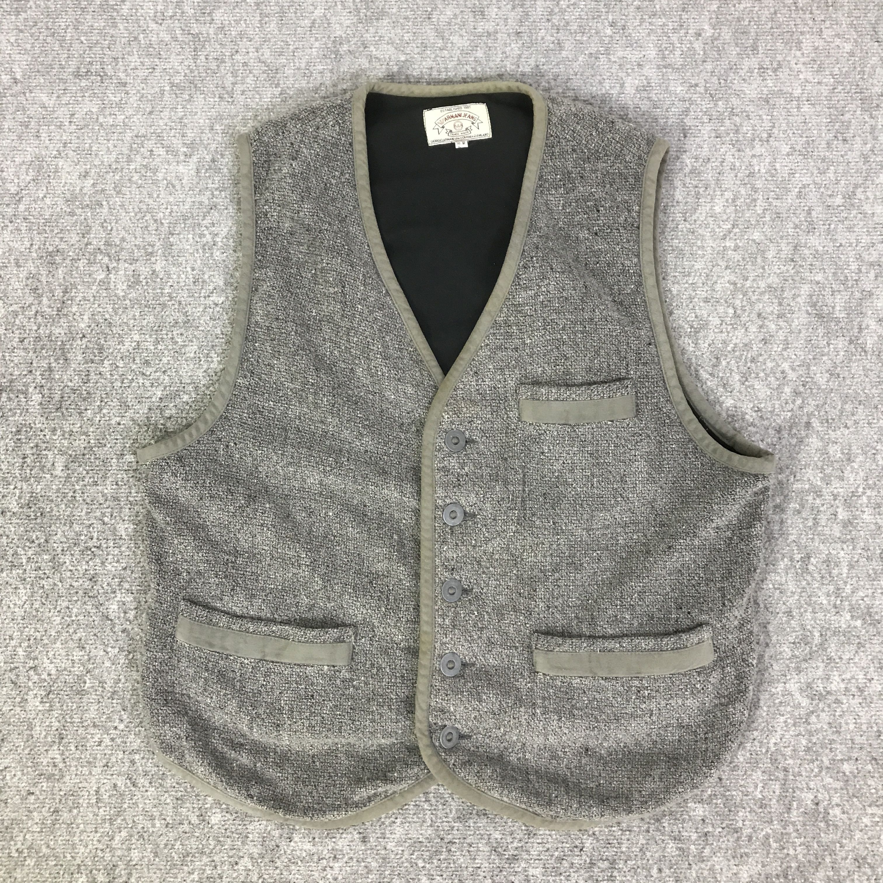 Armani ARMANI JEANS BUTTON VEST K106B12 Size US M / EU 48-50 / 2 - 1 Thumbnail