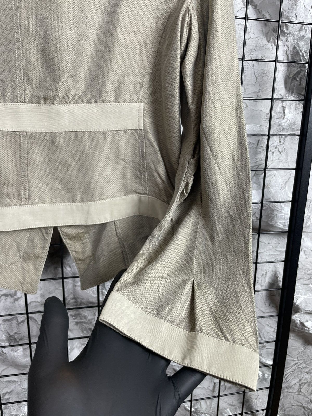 Armani Collezioni Armani Rare Y2K Silk Cropped Jacket Archive Japanese Style Size M / US 6-8 / IT 42-44 - 10 Thumbnail