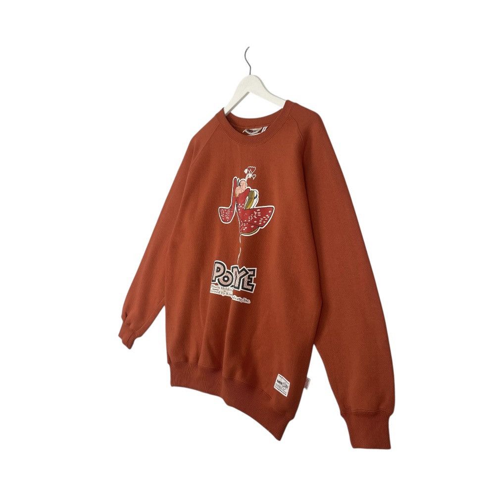 Designer × Vintage vintage Hoodie/sweater popeye sweatshirt - oren Size US M / EU 48-50 / 2 - 2 Thumbnail