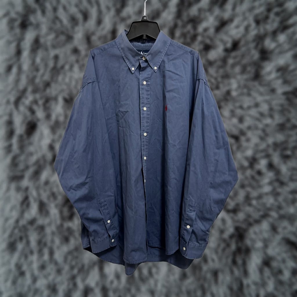 Ralph Lauren Ralph Lauren Shirt Mens XL Blue Blake Long Sleeve Preppy Button Up Red Pony Size US XL / EU 56 / 4 - 1 Thumbnail
