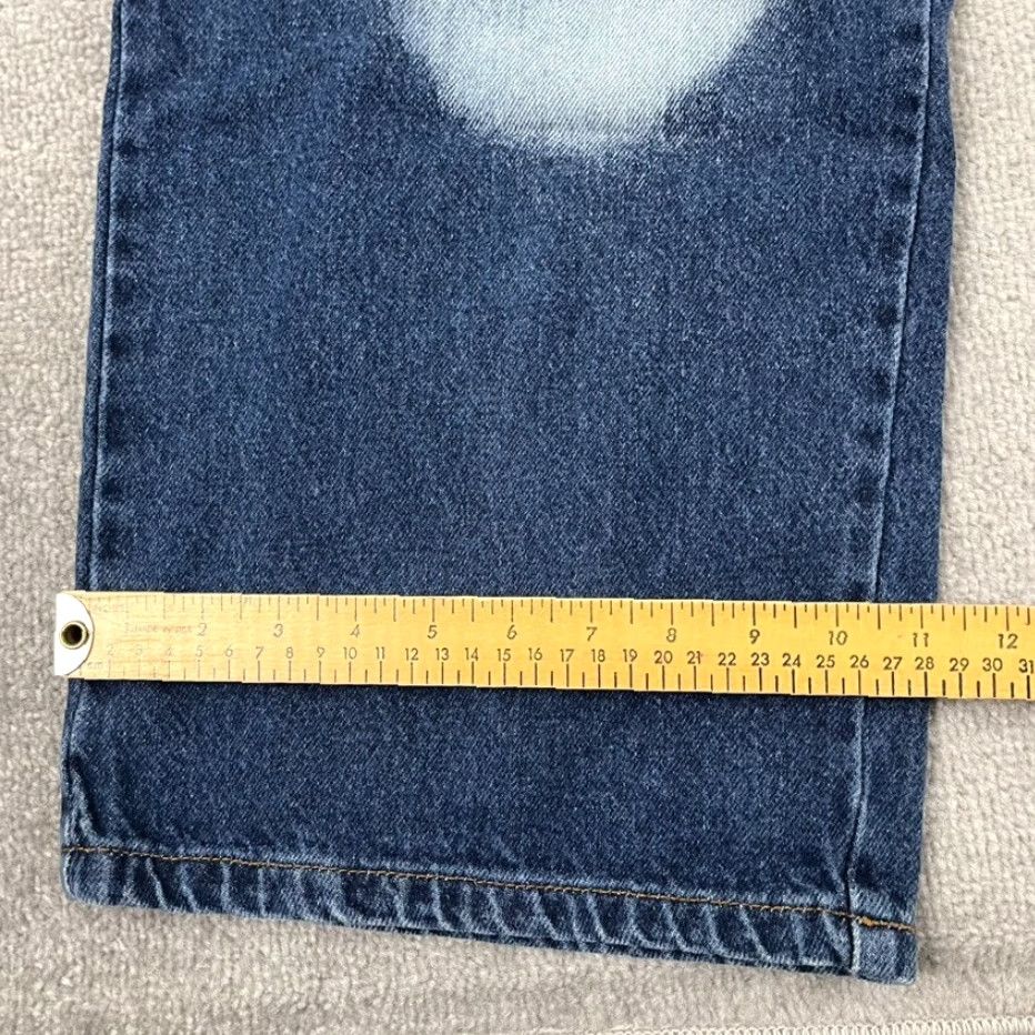 Ecko Unltd. ECKO UNLTD Jeans Men 36 x 34 Blue Denim Wide-Leg Baggy 11" Patchwork Skater Y2K Vintage? No Size US 36 / EU 52 - 6 Thumbnail