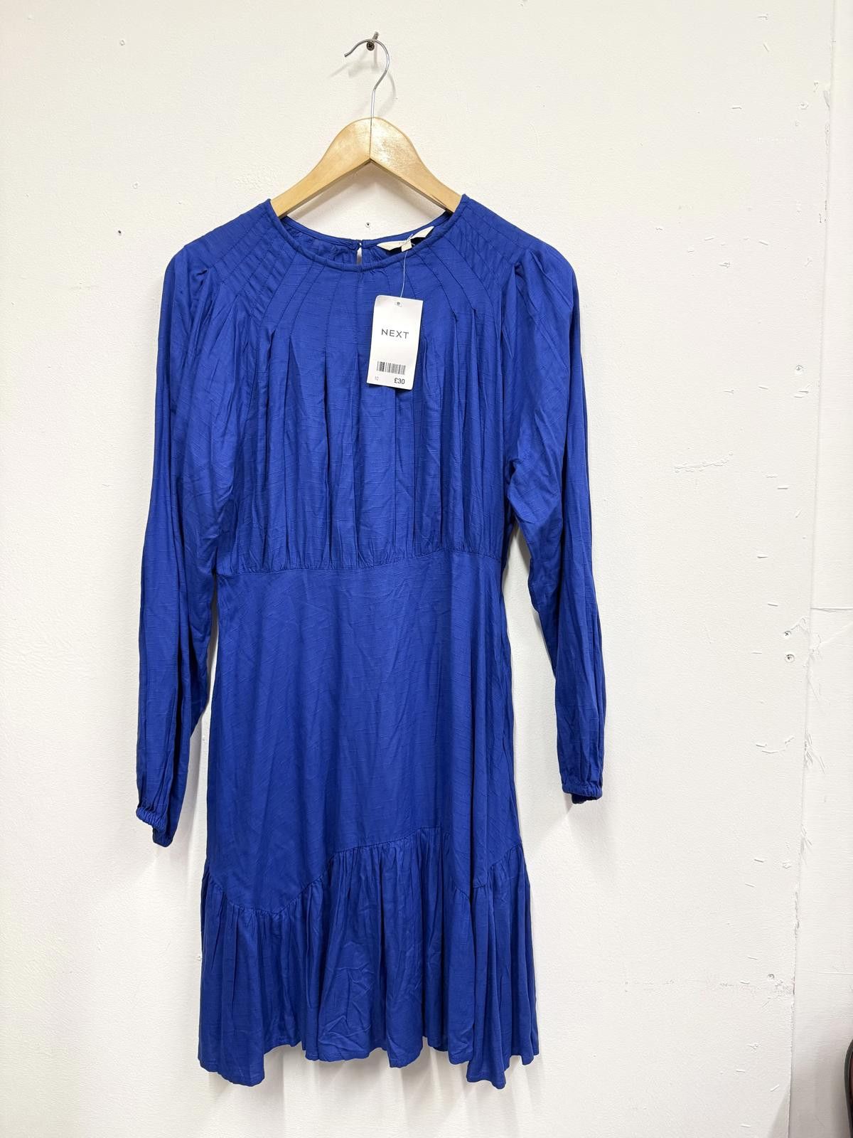 NEXT Next Blue Long Sleeve Dress Size 10 Size M / US 6-8 / IT 42-44 - 1 Thumbnail