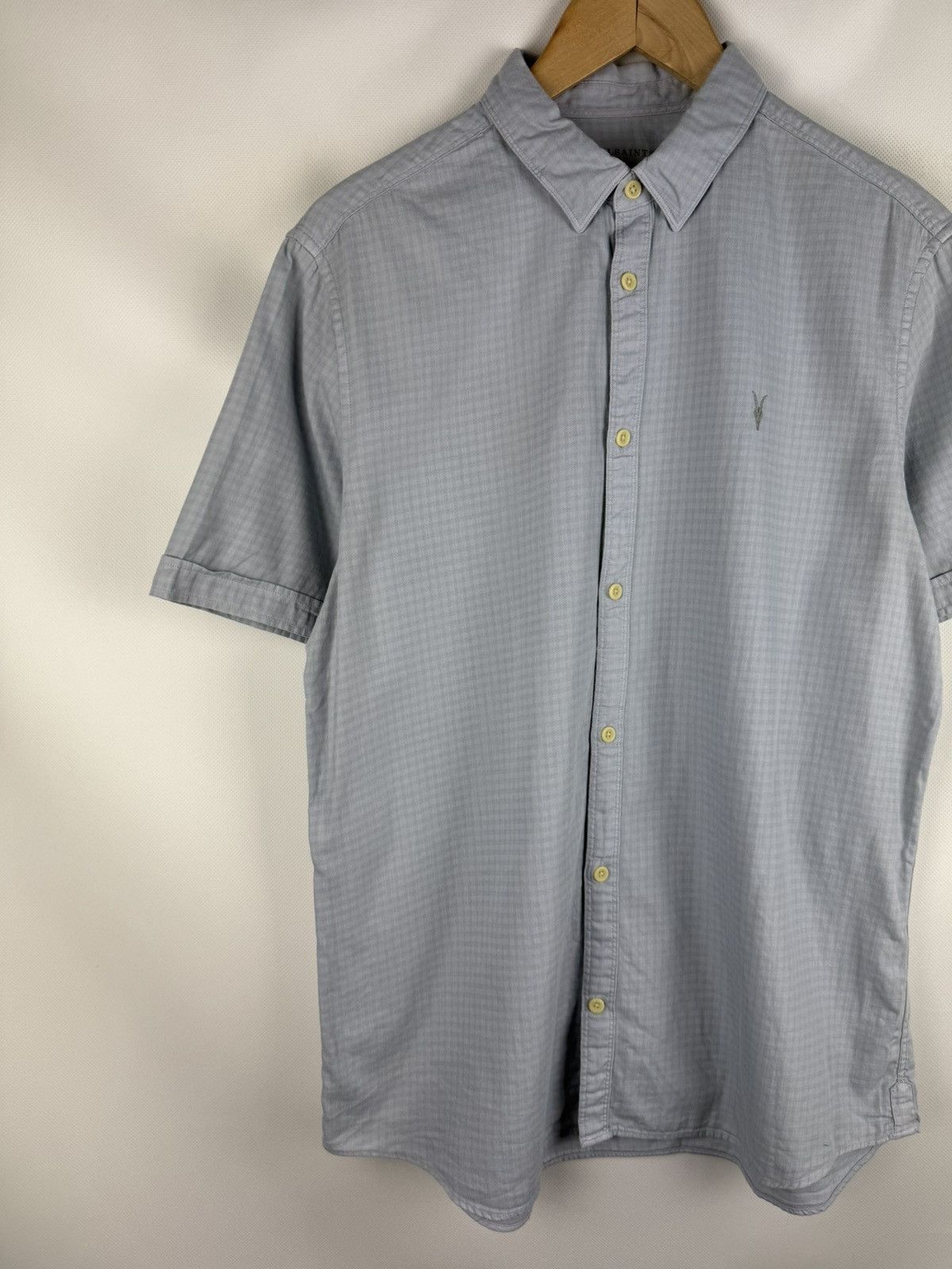 Allsaints Allsaints Sanborn SS Short Sleeve Checked Button Up Shirt Size US L / EU 52-54 / 3 - 2 Thumbnail