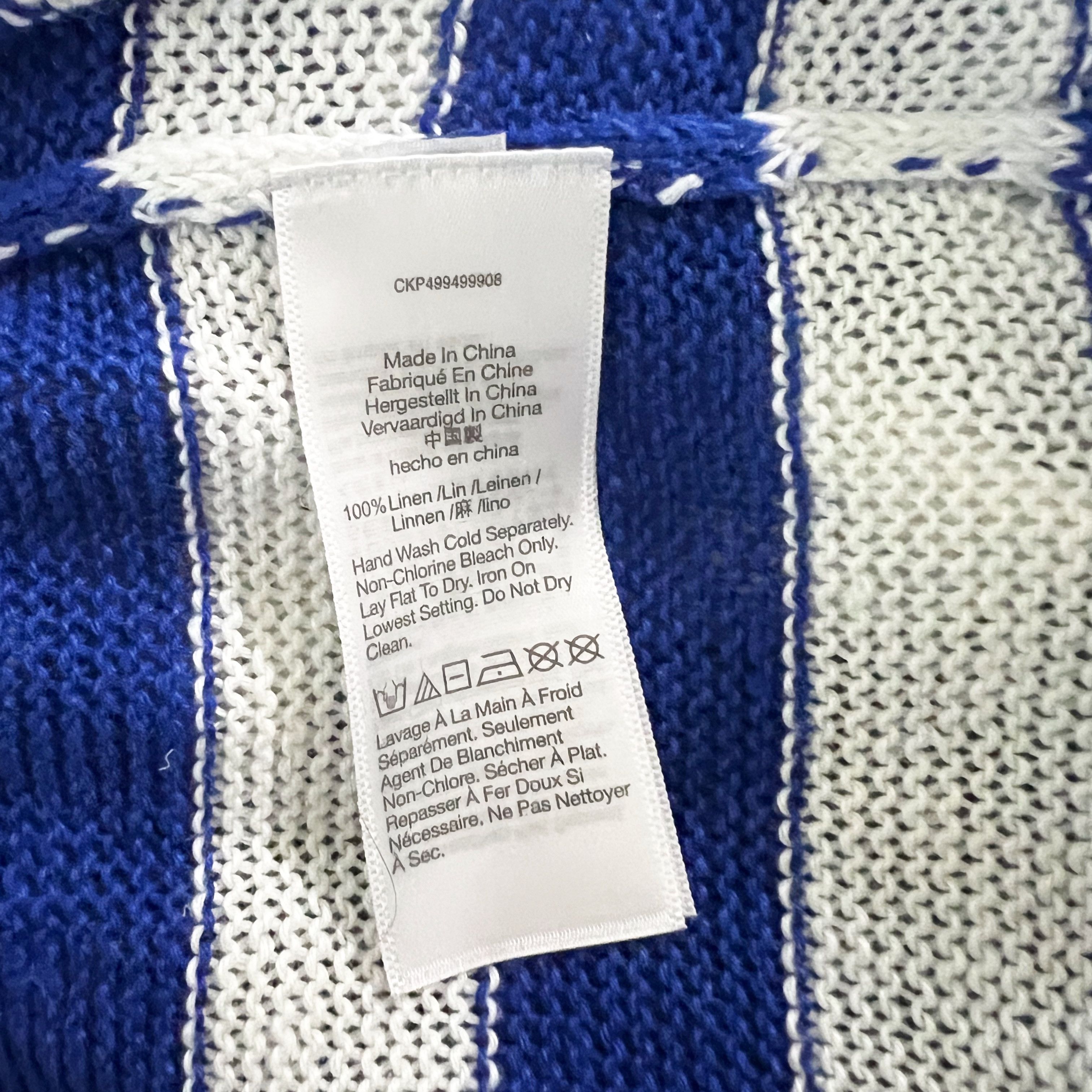 Madewell NEW Madewell Linen Knit Stretch V-Neck Size XS / US 0-2 / IT 36-38 - 3 Thumbnail