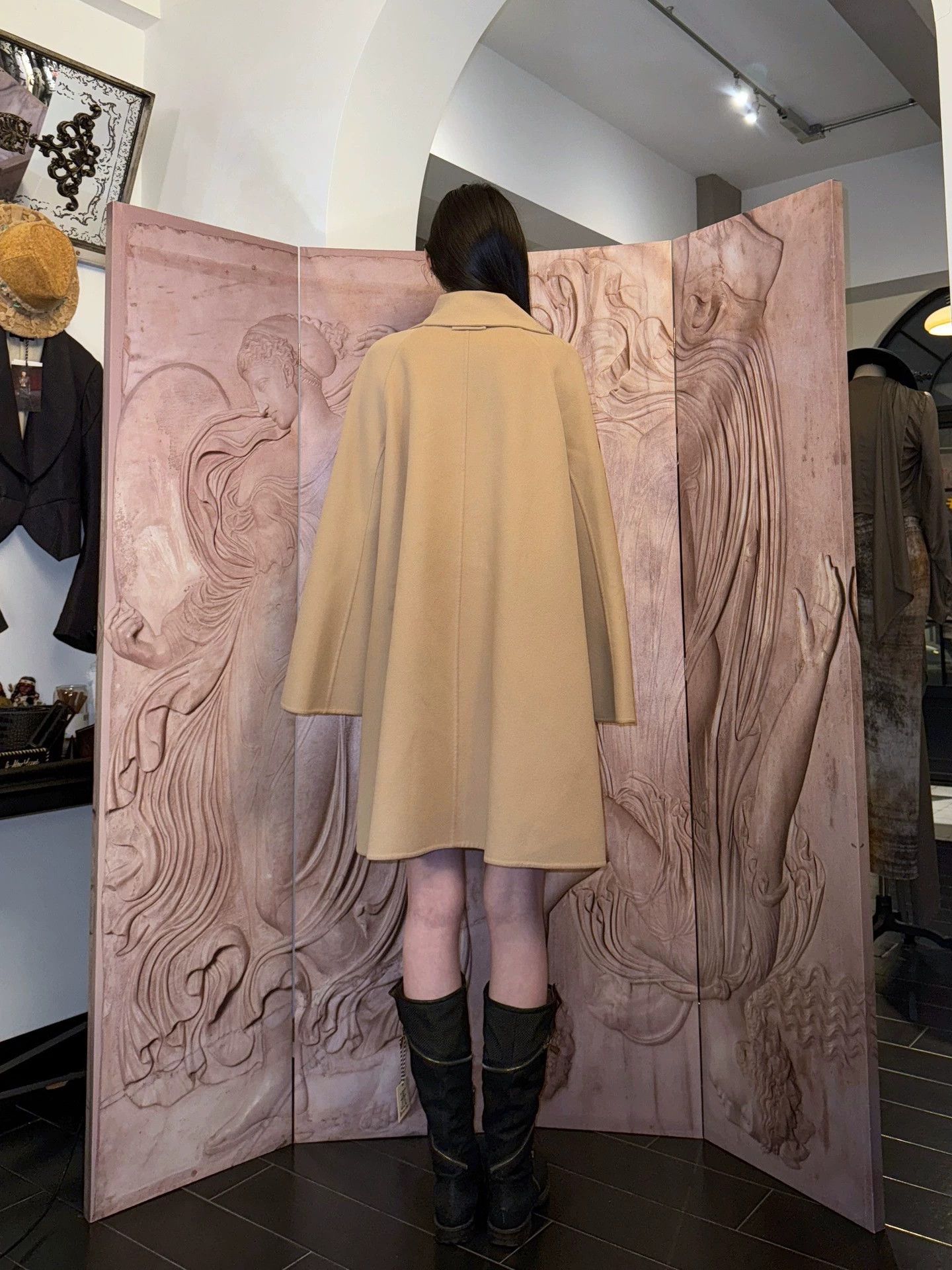 Jean Paul Gaultier Jean Paul Gaultier Oversized Leather Wool Overcoat Size S / US 4 / IT 40 - 9 Thumbnail