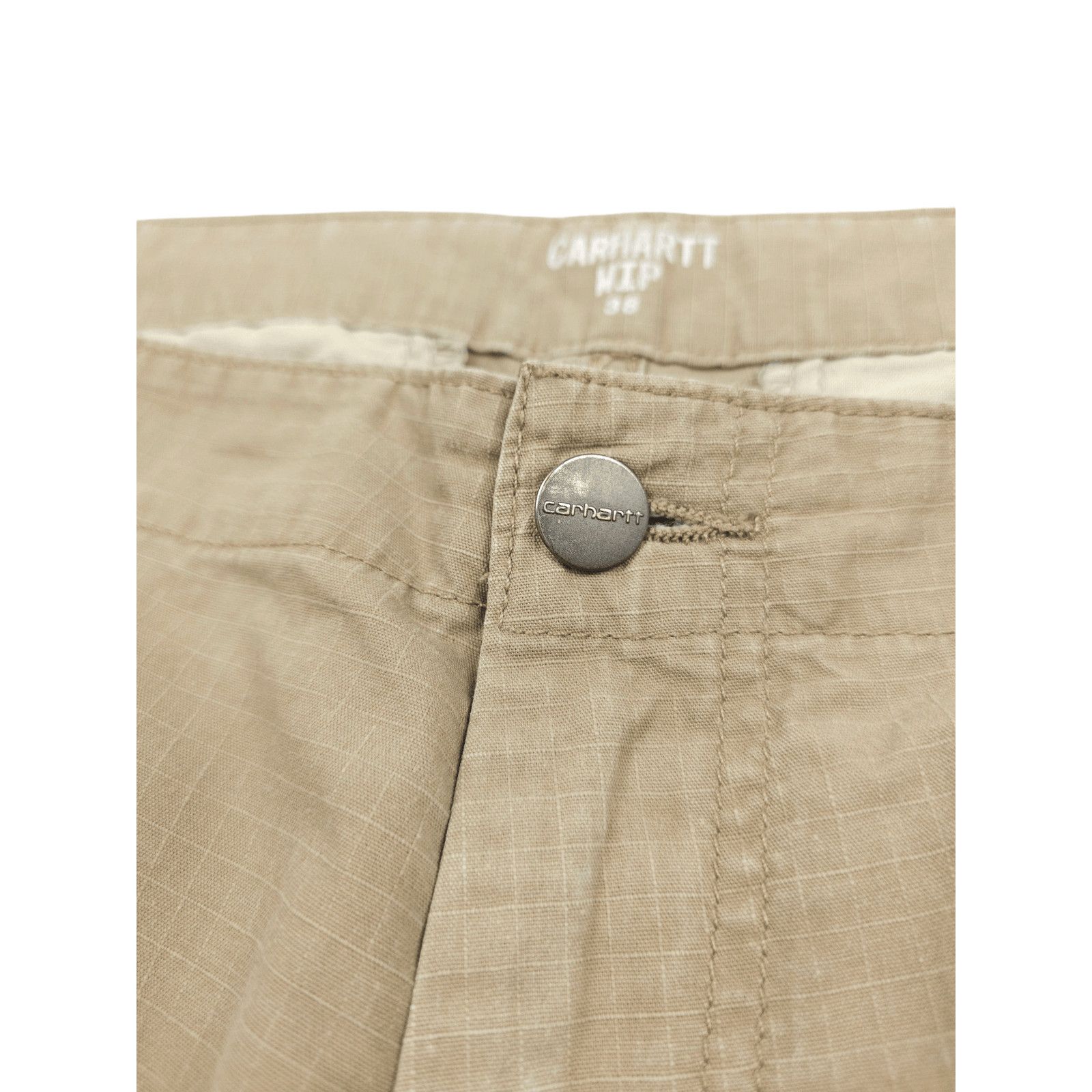 Carhartt × Carhartt Wip 💎 Size 38 Carhartt Cargo Bermuda Shorts Beige Y2K Vintage Size US 38 / EU 54 - 5 Thumbnail
