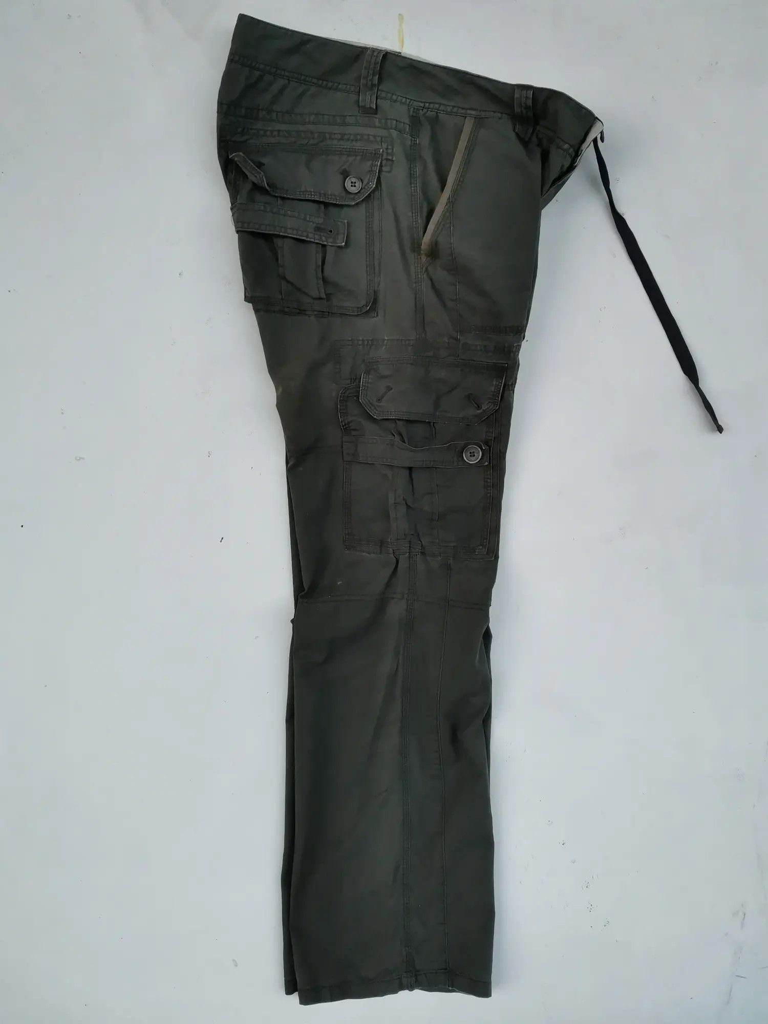 Japanese Brand Rare!!! Maru Khakis Tactical Cargo Multipocket Pants Size US 34 / EU 50 - 4 Thumbnail