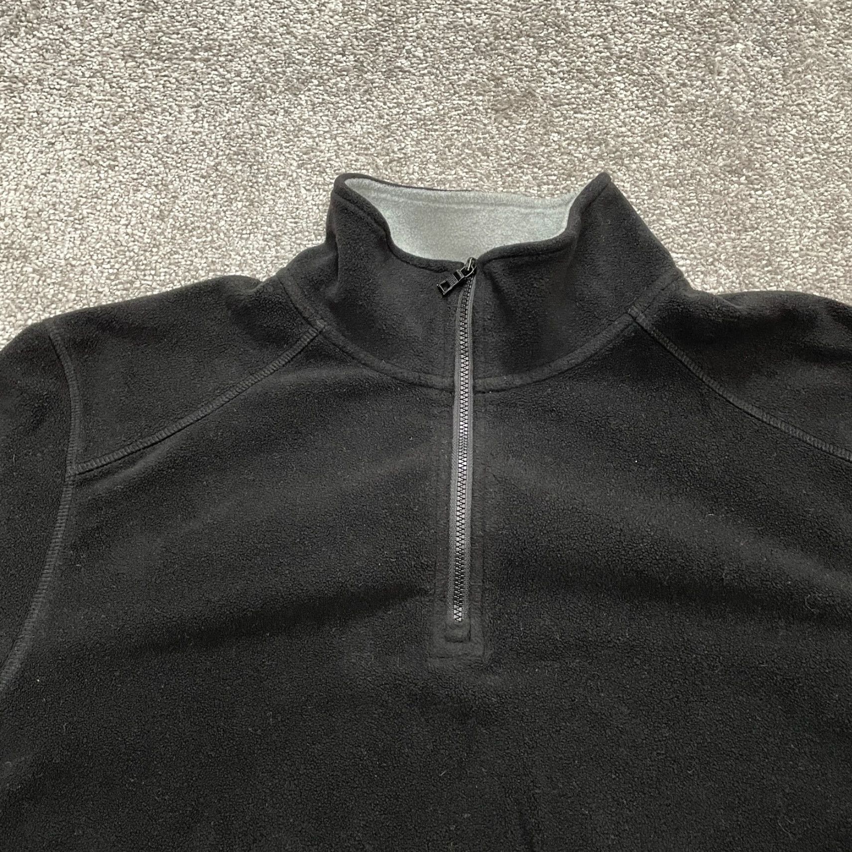 Nautica Nautica Fleece Jacket Mens L Black 1/4 Zip Polyester Outdoor Hiking Classic Jacket Size US L / EU 52-54 / 3 - 3 Thumbnail