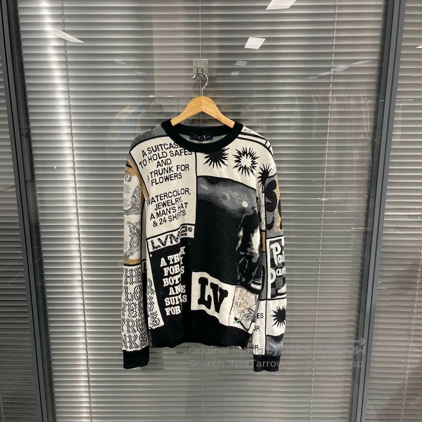 Louis Vuitton Multi Graphic Print Long Sleeve Sweater. Size US L / EU 52-54 / 3 - 1 Thumbnail