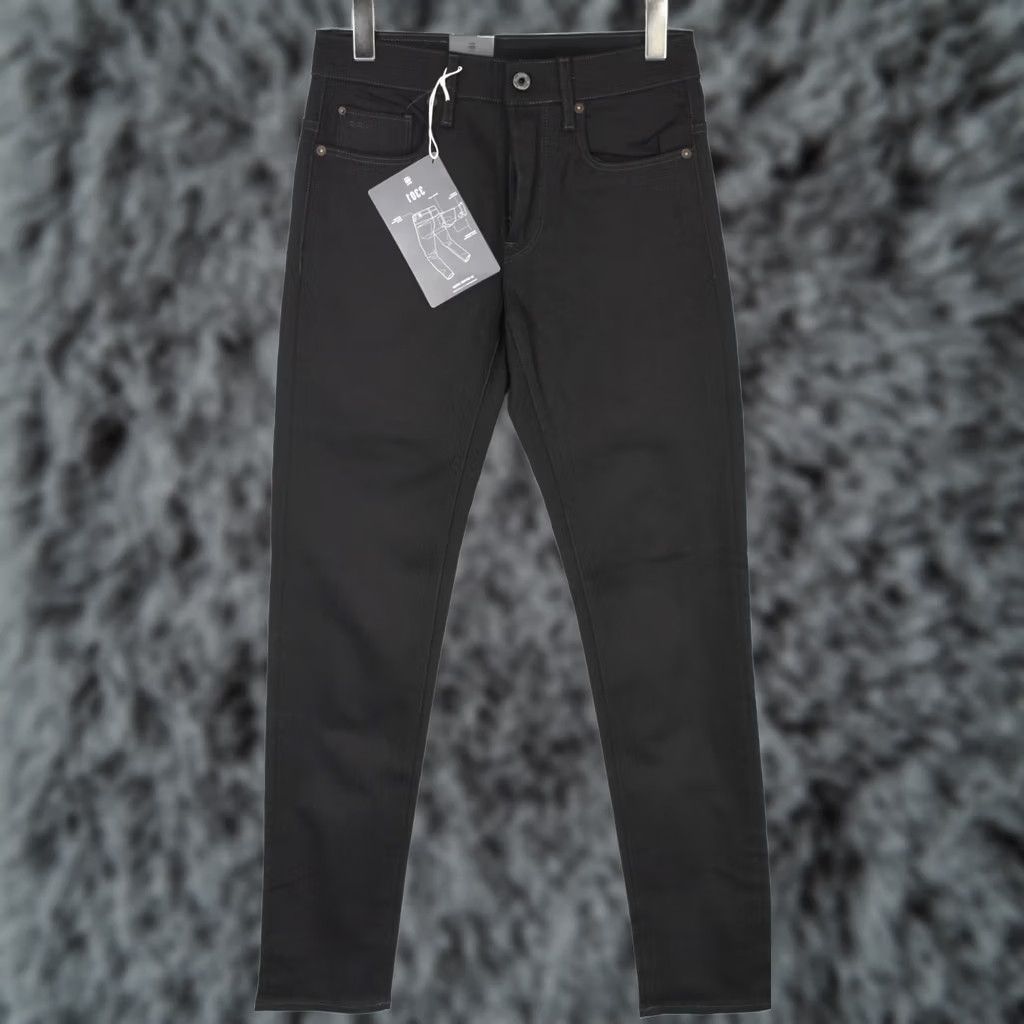 G-Star G-STAR 3301 Slim Jeans Men's W28/L34 Button Fly Denim Black Jeans Slim Men W28/L34 Black 3301 Slim Size US 28 / EU 44 - 1 Thumbnail