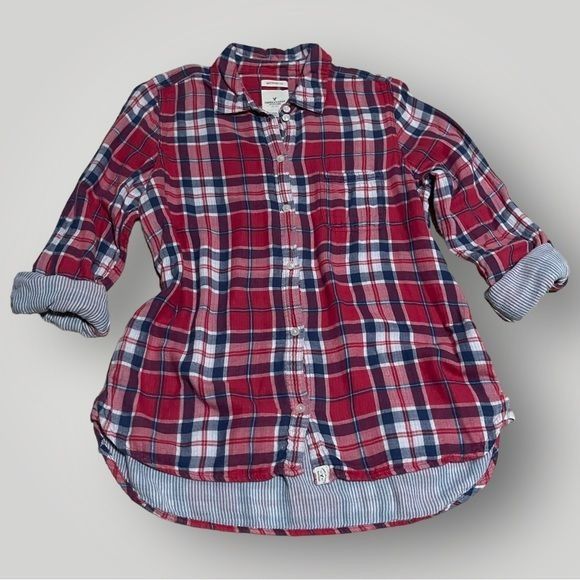 American Eagle Outfitters American Eagle Women's Button Down Plaid Shirt Medium Size M / US 6-8 / IT 42-44 - 6 Thumbnail