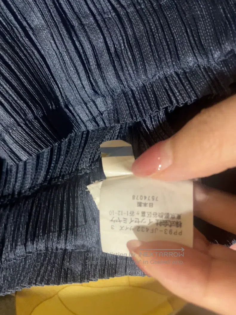 Issey Miyake Issey Miyake size:3 Dark Fog Blue Asymmetric Pants Size 31" - 3 Thumbnail