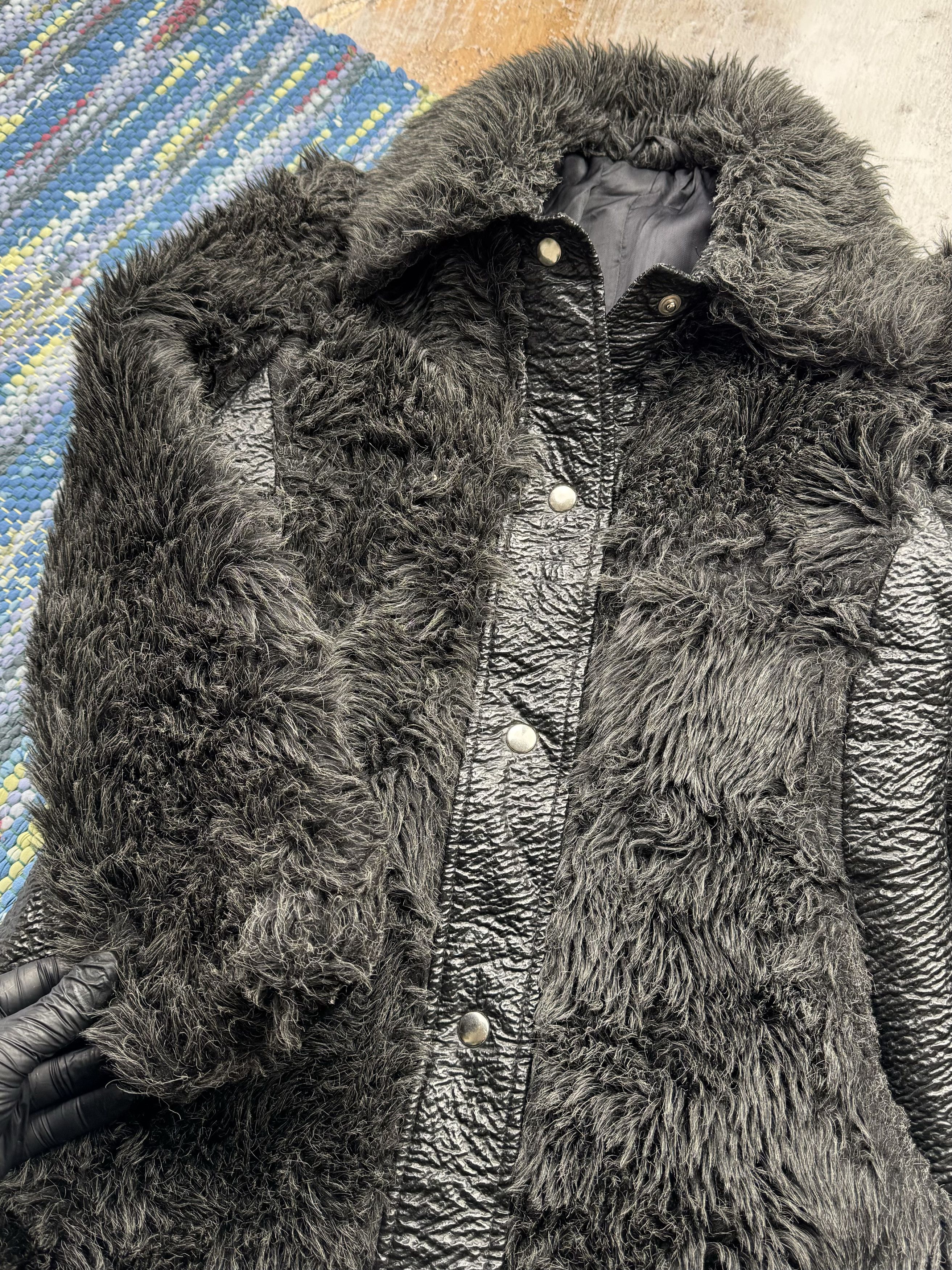 Vintage Vintage Faux Fur Coat A296(393)D15 Size XS / US 0-2 / IT 36-38 - 4 Thumbnail