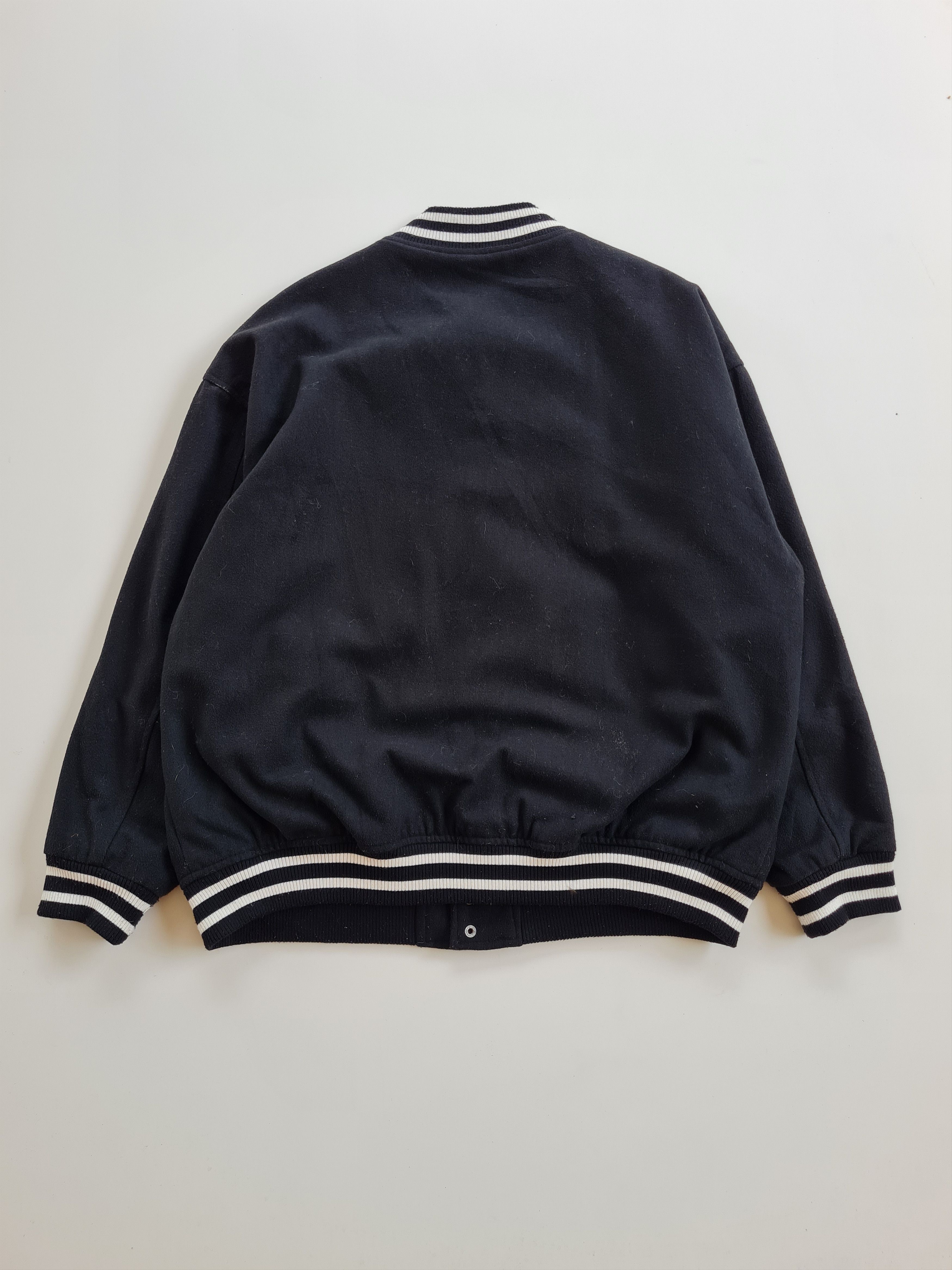 Vintage ✅Vintage Varsity Wool Jacket Size US L / EU 52-54 / 3 - 3 Thumbnail