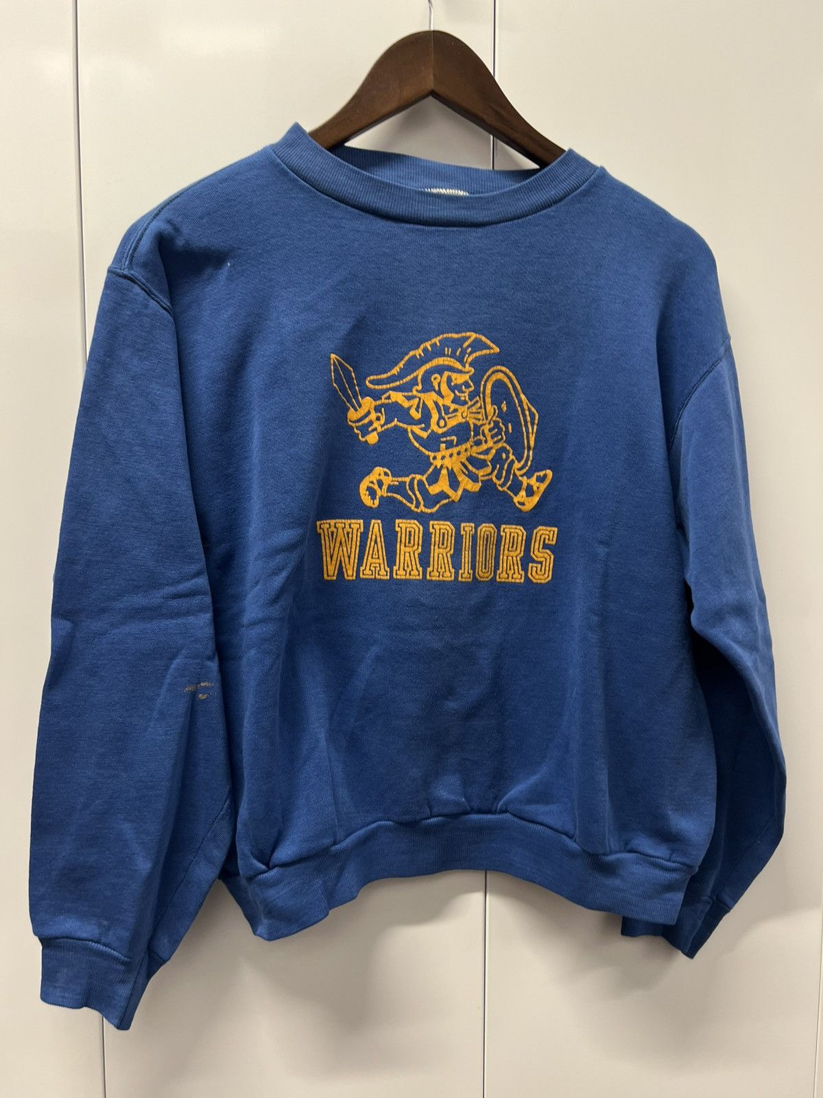 Vintage 70's 80's Vintage Warriors School University Retro Sweater Size US M / EU 48-50 / 2 - 1 Thumbnail