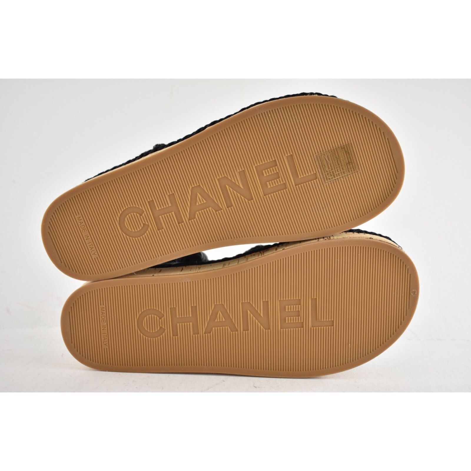Chanel Chanel REV Black Gold Cord Rope CC Quilted Mule Ankle Size US 6 / IT 36 - 14 Thumbnail