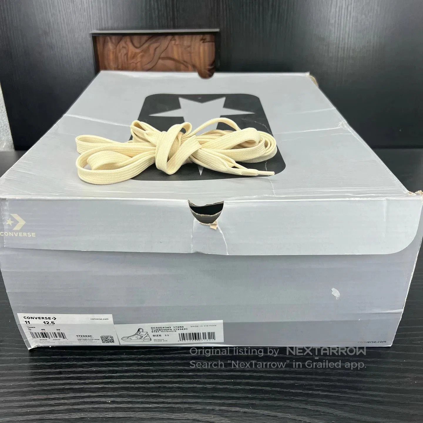 Converse White High-Top Sneakers Size 12. Size US 12 / EU 45 - 9 Thumbnail