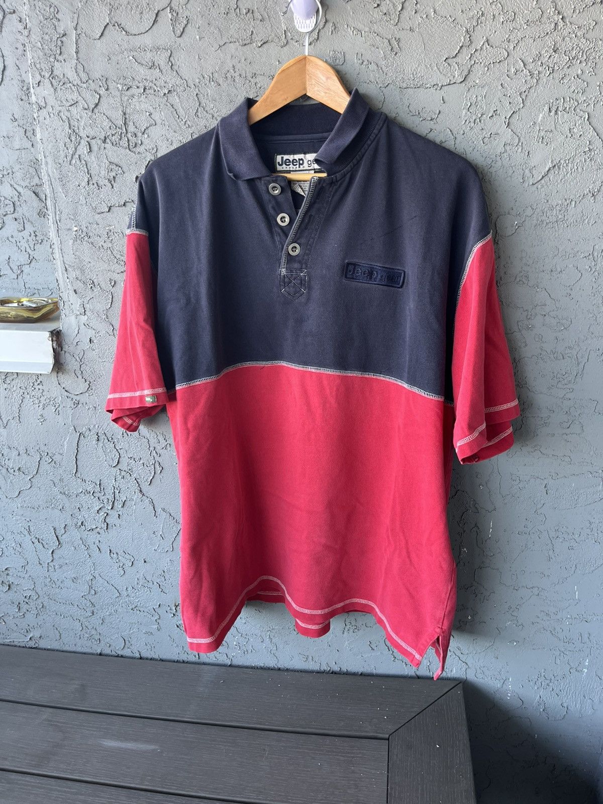 Vintage Vintage 90's JEEP Gear Polo Shirt Size XL Size US XL / EU 56 / 4 - 1 Thumbnail