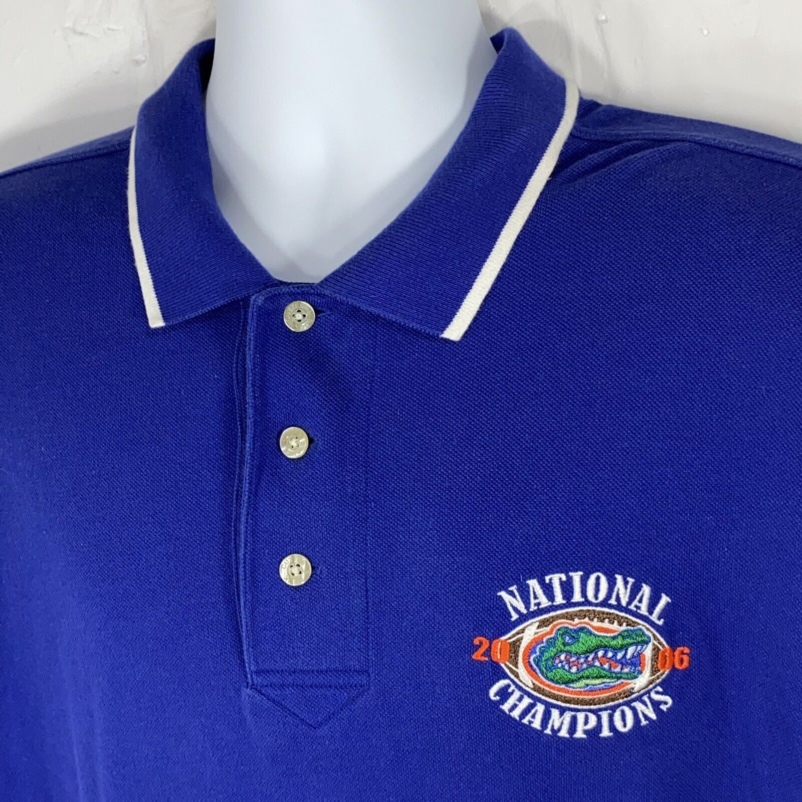 Cutter & Buck Vintage University Of Florida Gators 2006 Champions Polo Size US L / EU 52-54 / 3 - 2 Thumbnail