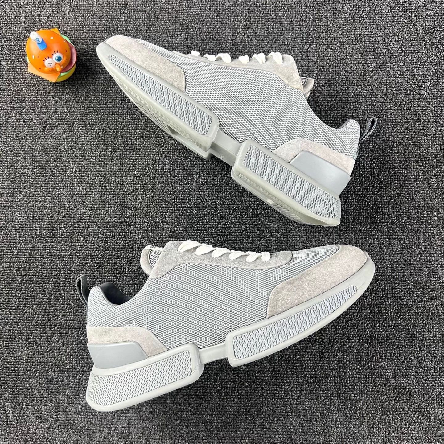 Hermes Hermès gray color blocked sneakers 40.5 Size US 7.5 / EU 40-41 - 4 Thumbnail