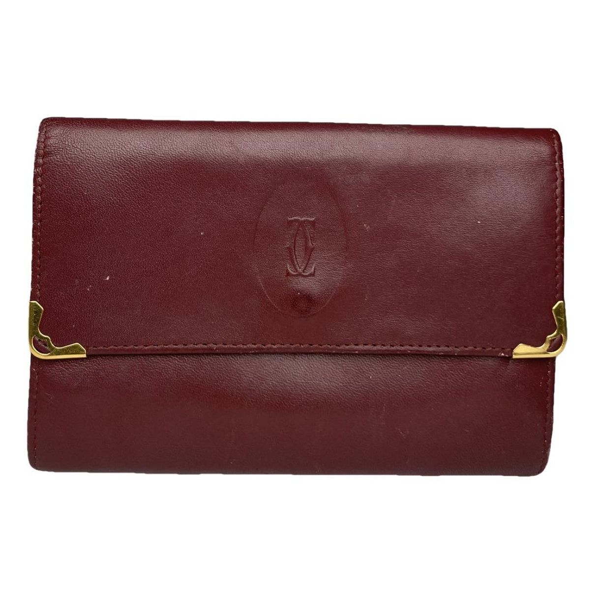 Cartier Burgundy Patent Leather Wallet Size ONE SIZE - 1 Thumbnail