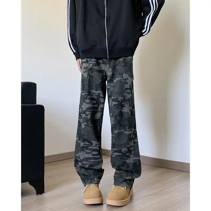 Japanese Brand Retro loose straight leg wide leg jeans Size US 30 / EU 46 - 6 Thumbnail
