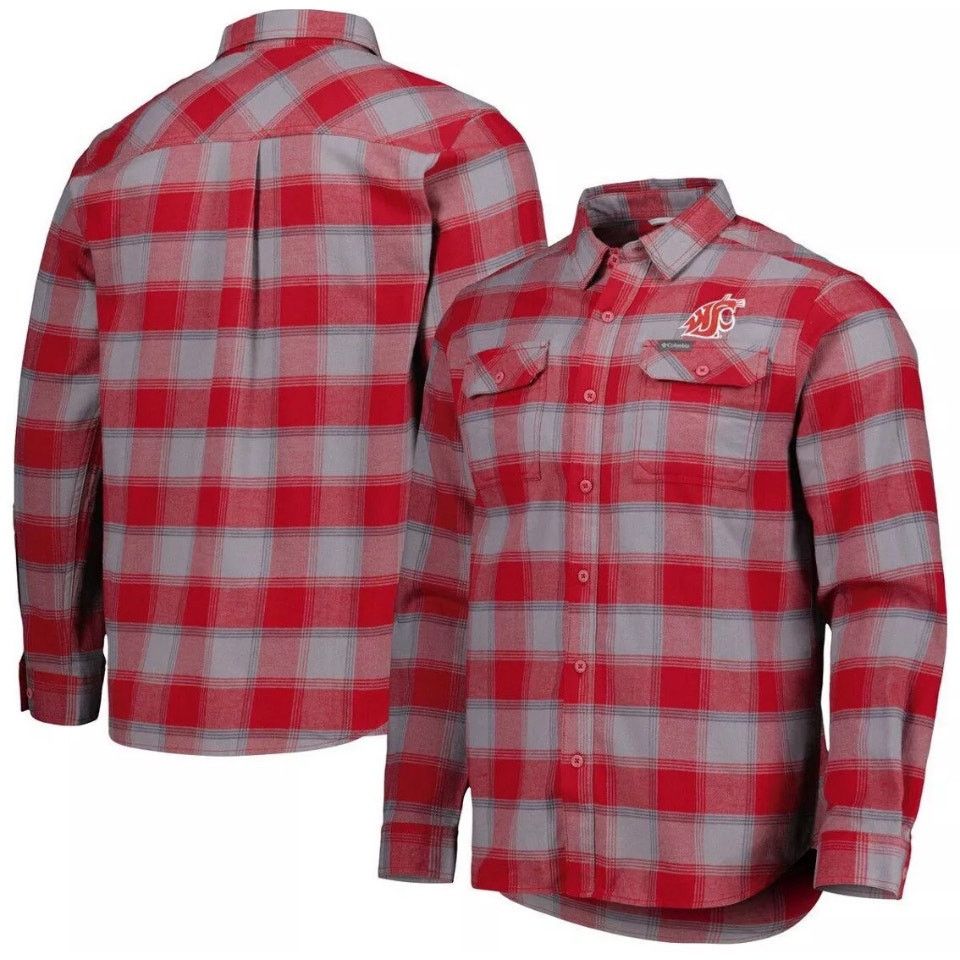 Columbia Washington State Cougars Columbia XM7232-702 Flannel Shirt M Size US M / EU 48-50 / 2 - 1 Thumbnail
