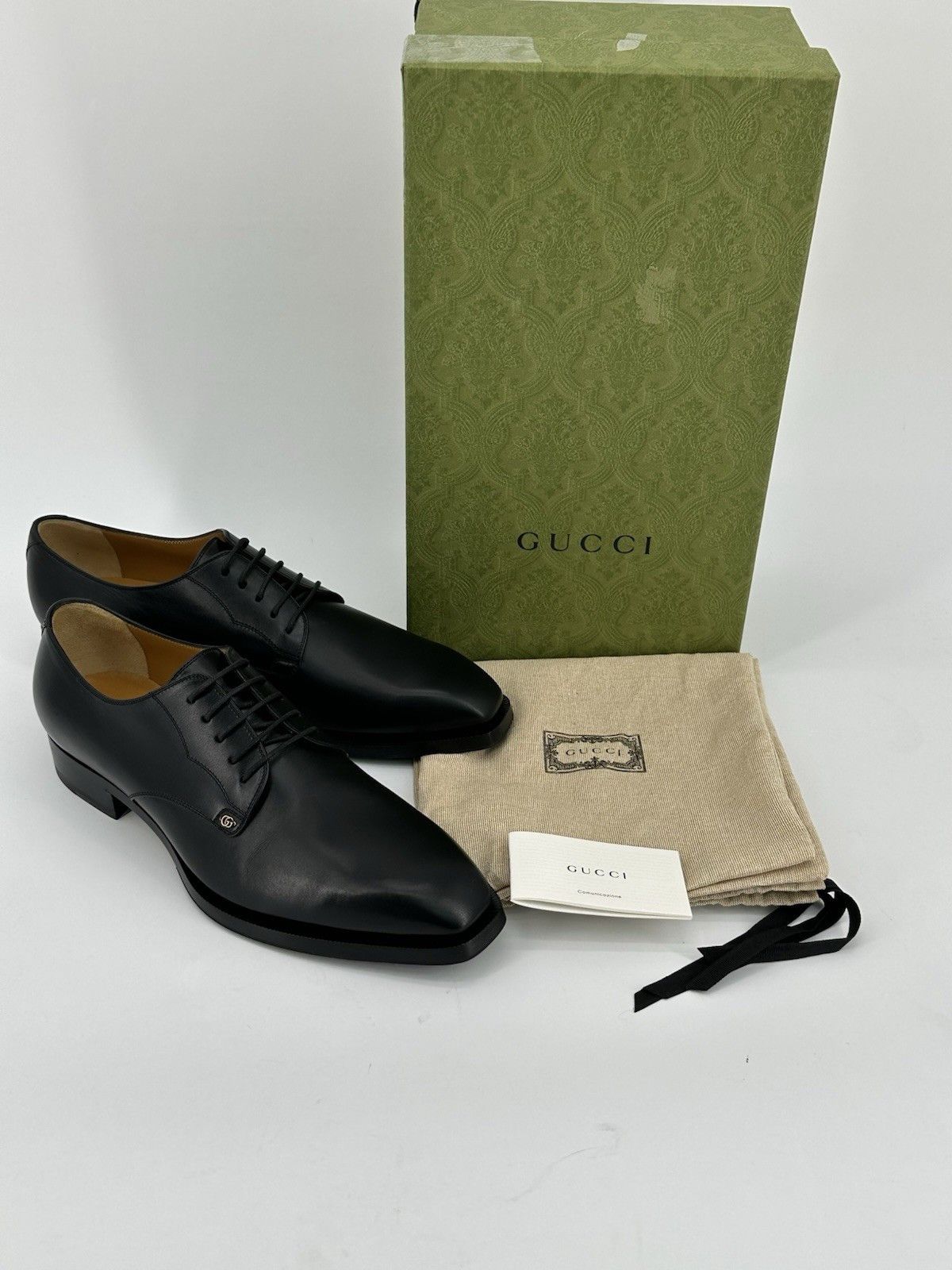 Gucci New Gucci Men's Elegant DoubleG Size-US-10,5/UK-9,5/EU-43,5 Size US 10.5 / EU 43-44 - 2 Thumbnail