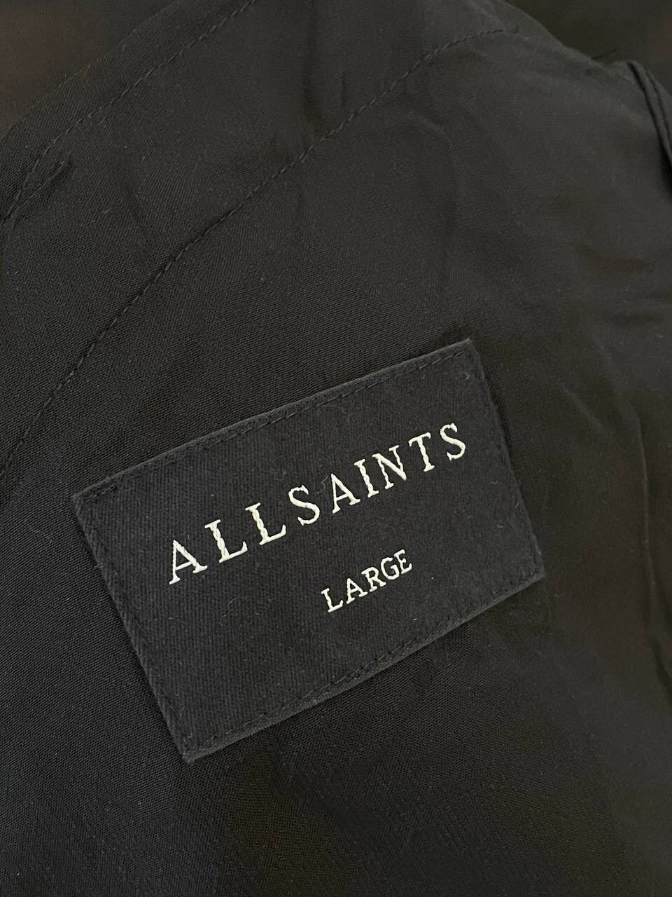 Allsaints Allsaints Avant Garde Basic Total Black Bria Trench Coat Size L / US 10 / IT 46 - 9 Thumbnail