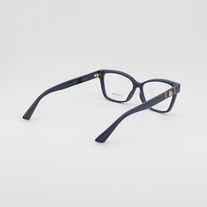 Gucci Gucci GG0634O 004 Eyeglasses Blue 55mm Cat Eye Frame Size ONE SIZE - 4 Thumbnail