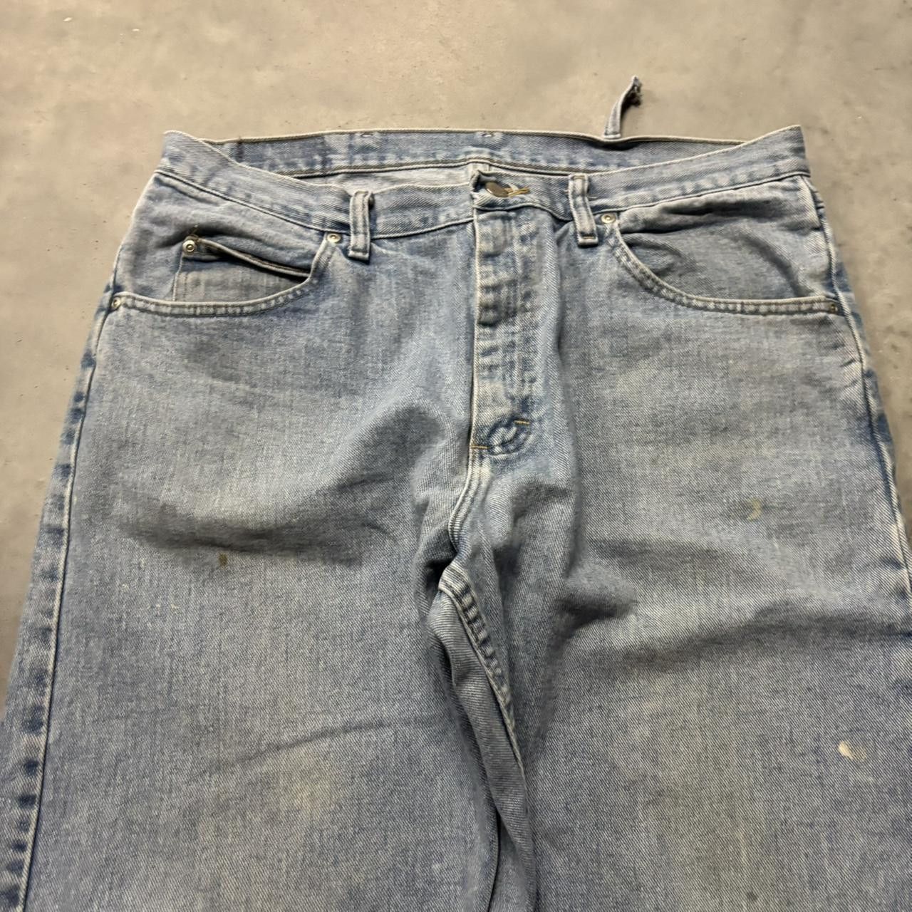 Japanese Brand × Vintage Crazy Vintage Y2K/2000s Grunge Light Wash Skater Denim Jeans! Size US 36 / EU 52 - 5 Thumbnail
