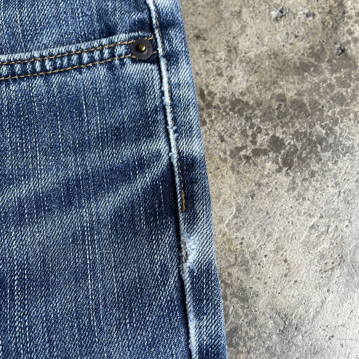 Edwin 🔥Vintage Edwin 402 Stoned Washed Ripped Distress Denim Jeans Size US 31 - 10 Thumbnail
