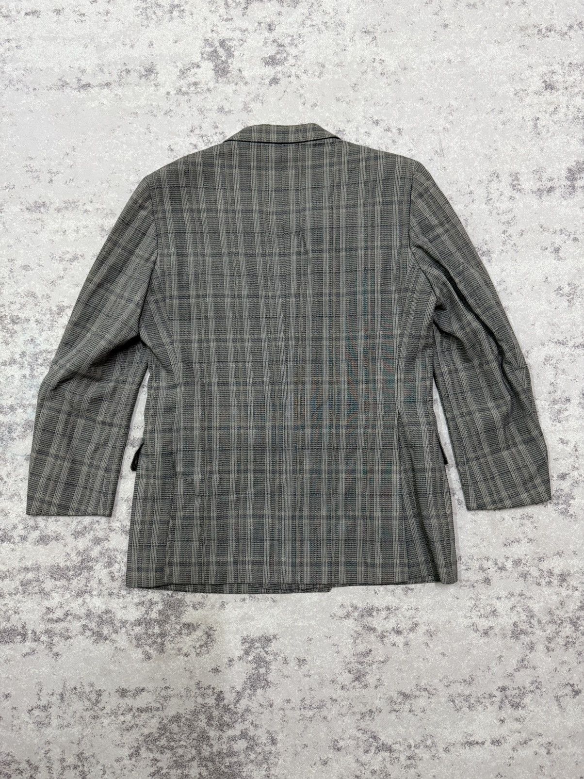 Burberry Vintage 90s Burberrys Chekered Linen Blazer Size US M / EU 48-50 / 2 - 11 Thumbnail