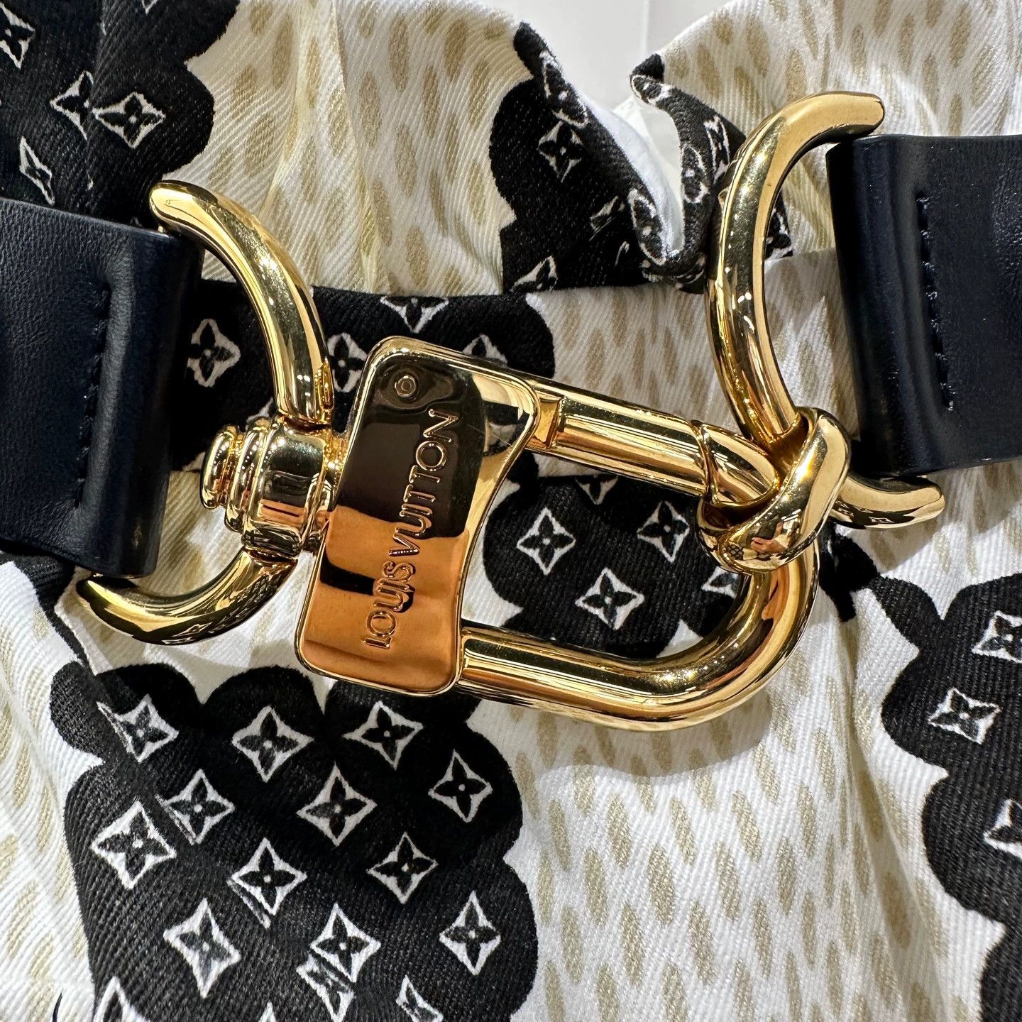 Louis Vuitton LOUIS VUITTON Damier Lock Belted Skirt 36 Cotton Size 26" / US 2 / IT 38 - 7 Thumbnail