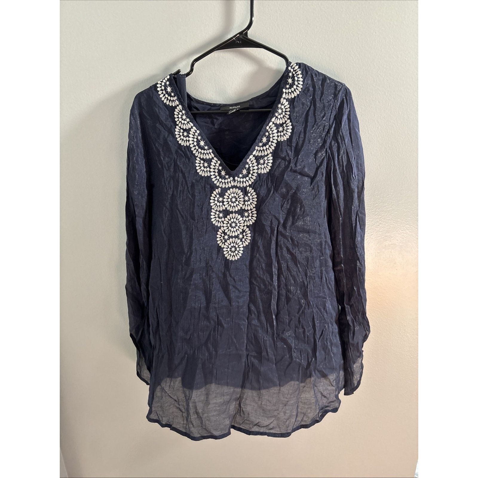 Alfani Alfani Blue Tunic Top Size 16 Size XL / US 12-14 / IT 48-50 - 1 Thumbnail