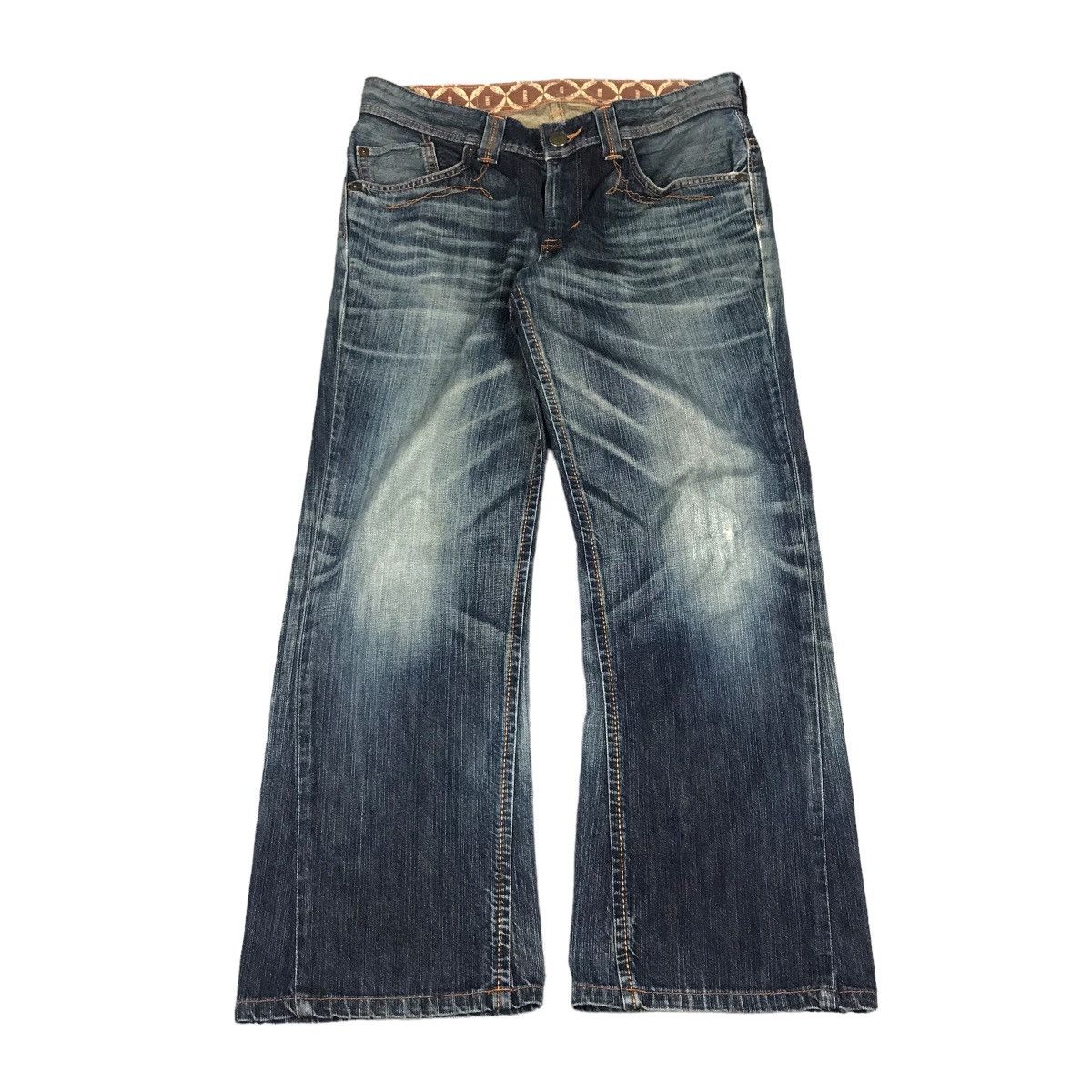 Japanese Brand FLARED JEANS EDWIN DENIM DISTRESSED DENIM PANTS Size US 32 / EU 48 - 1 Thumbnail