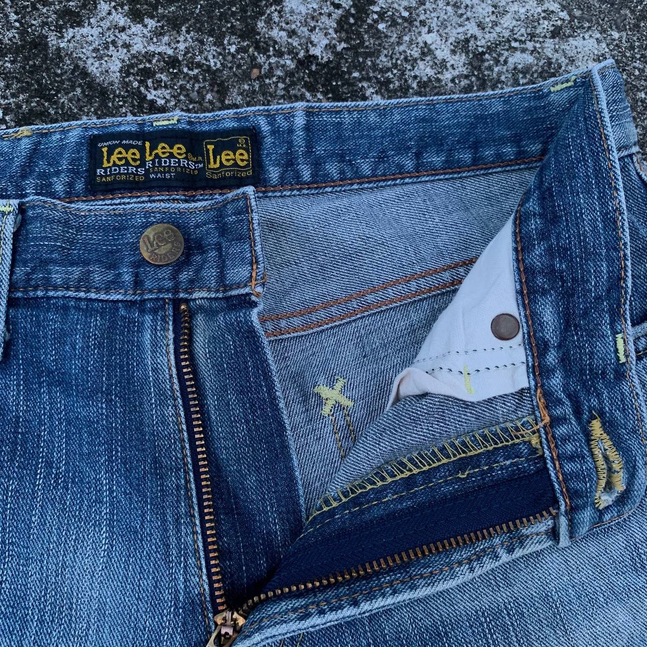 Lee Lee Riders Jeans Light Blue Wash Denim Union Made Size US 29 - 7 Thumbnail