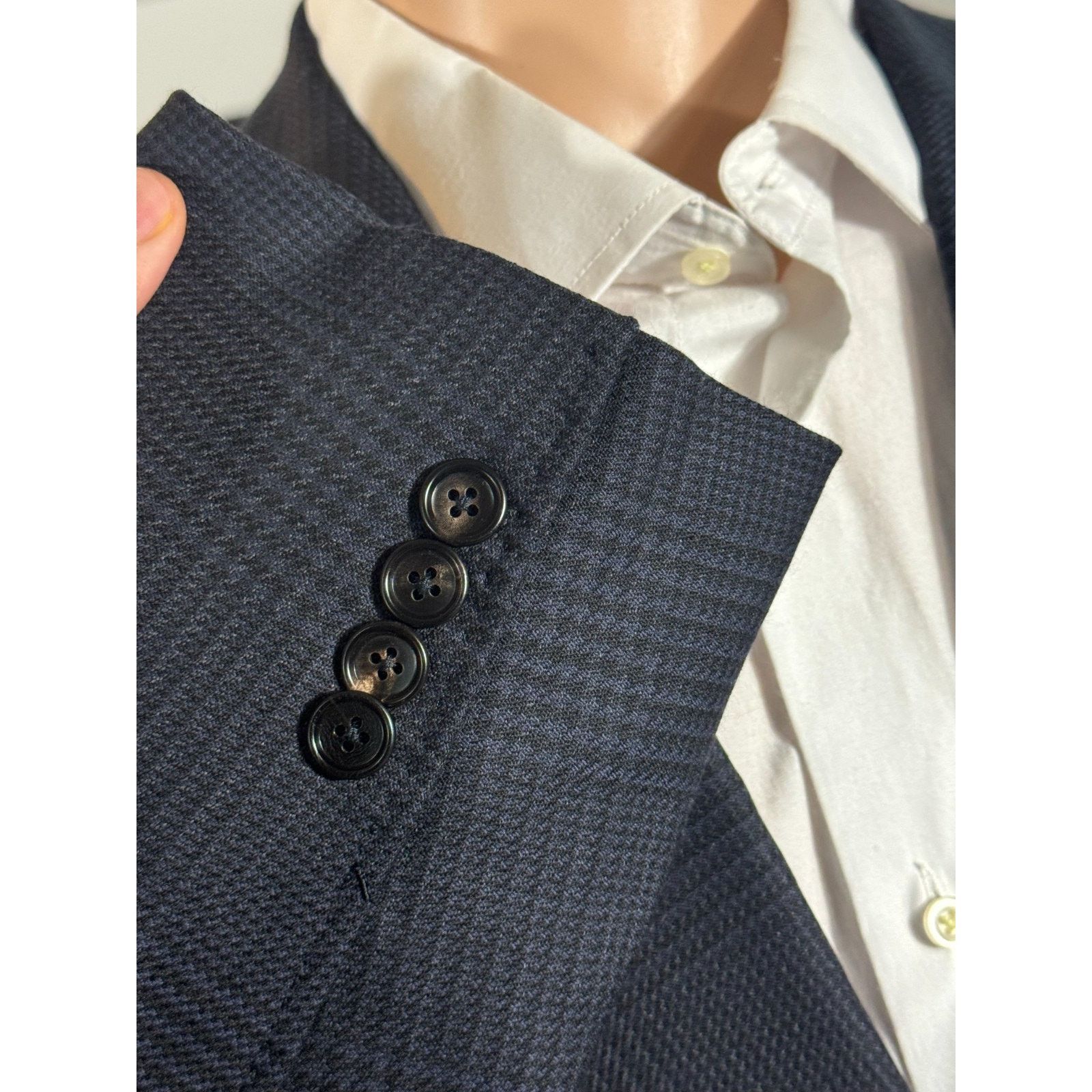 Tom Ford Tom Ford Blue O'Connor Houndstooth Blazer 52IT 42R US Size 42R - 9 Thumbnail