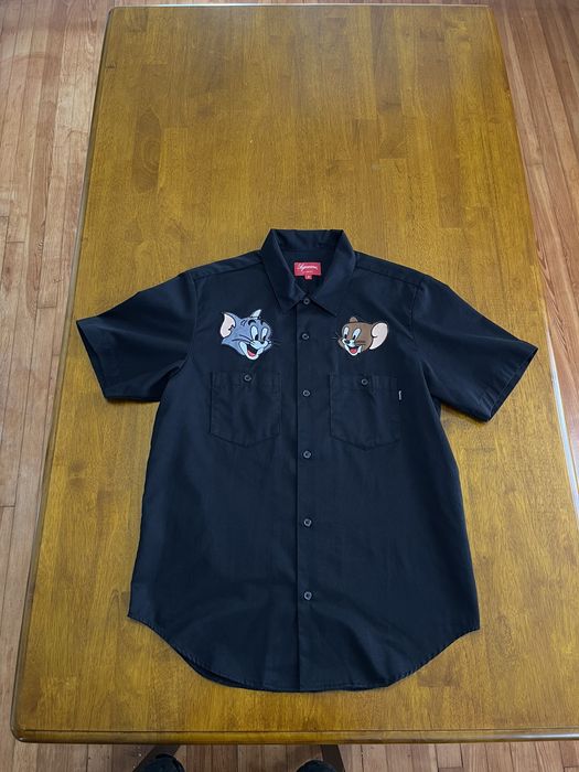 Supreme tom hot sale and jerry shirt