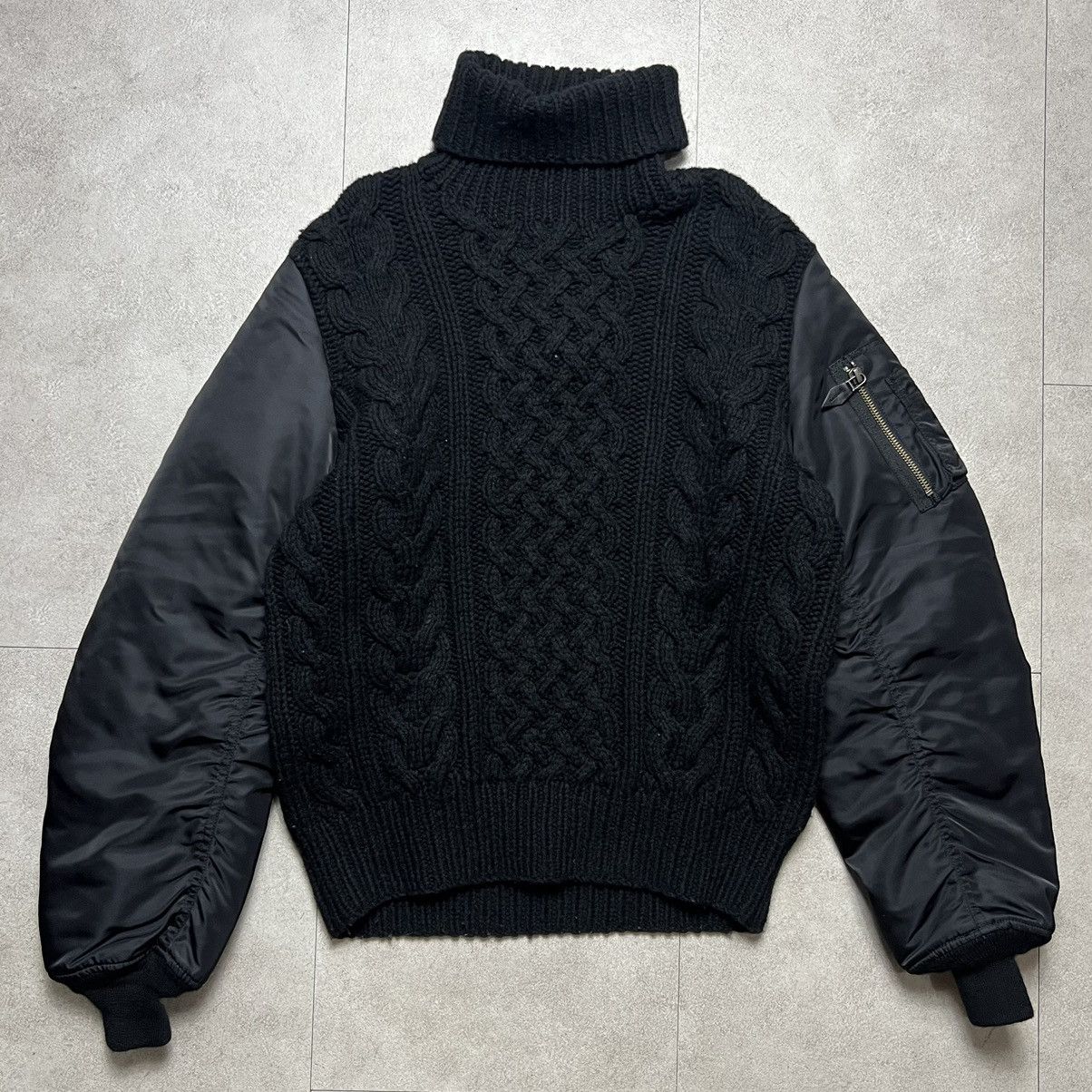 PHENOMENON Phenomenon Knit Sweater MA-1 Bomber Jacket Size US L / EU 52-54 / 3 - 1 Thumbnail